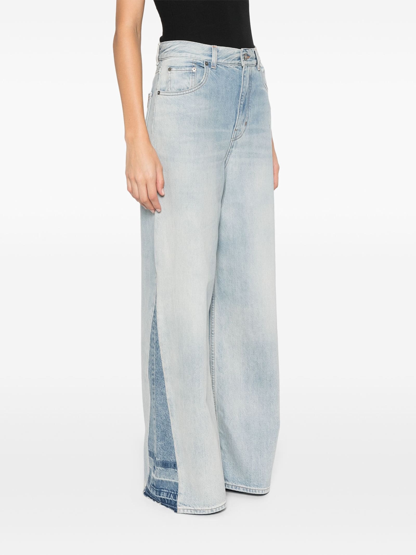 Shop Chloé Jeans Flare In V Graceful Blue