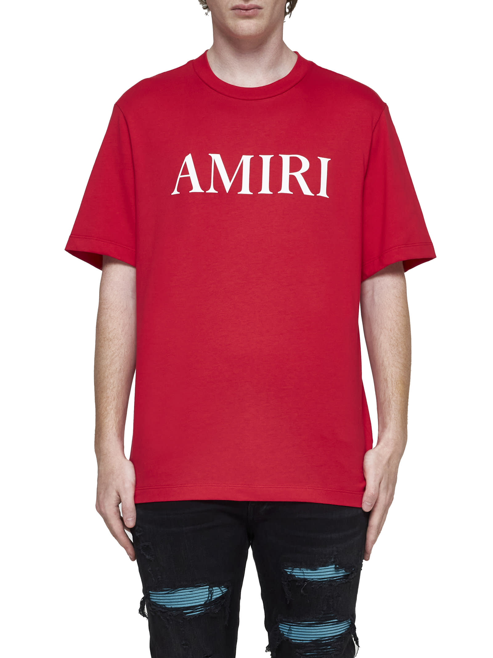 Shop Amiri T-shirt In Red