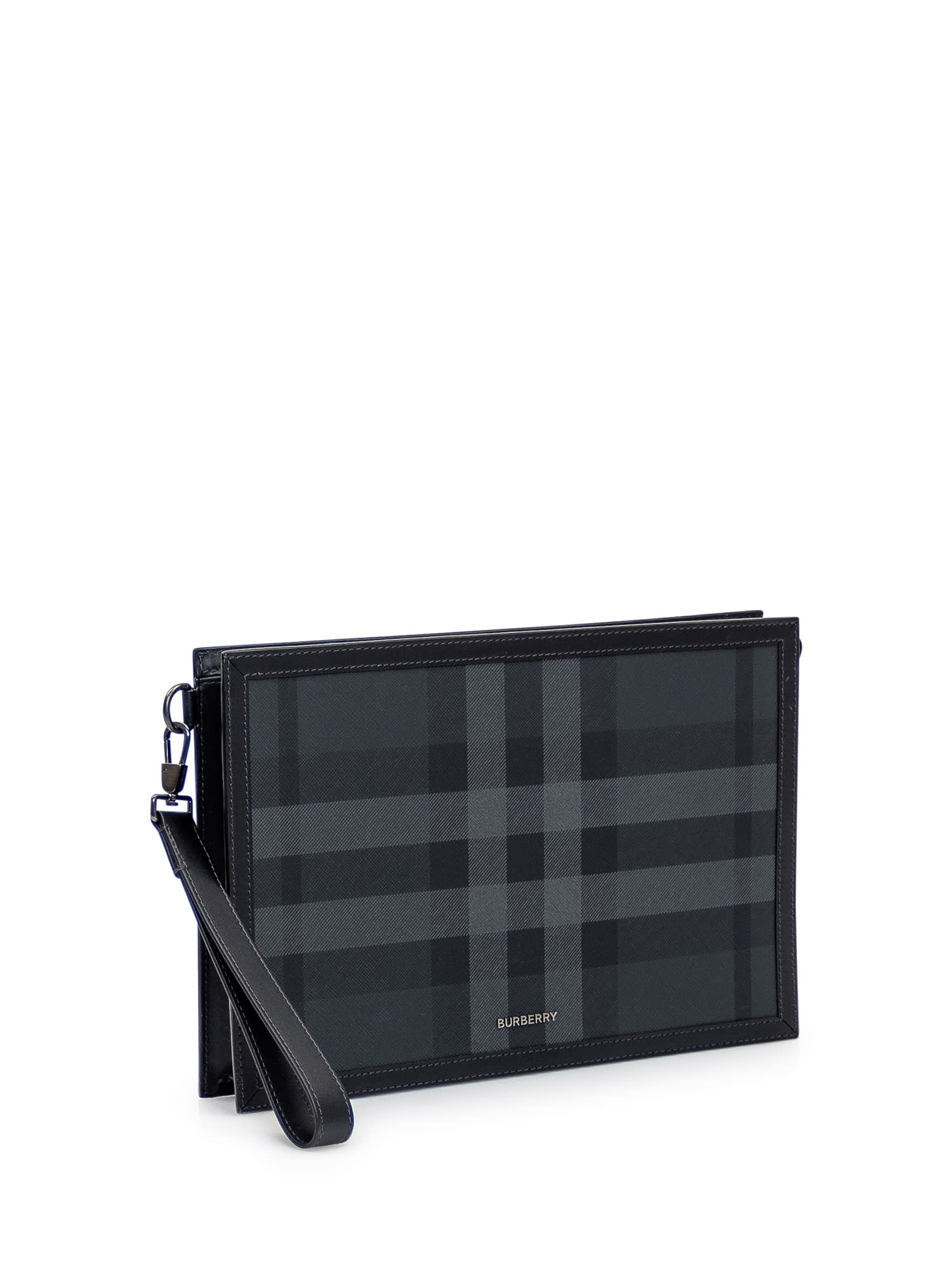 Shop Burberry Check Clutch In A1208