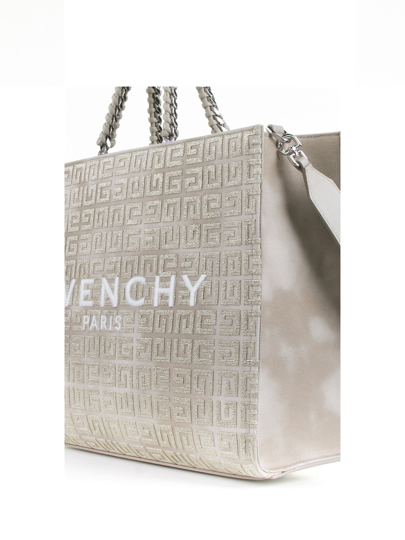 Shop Givenchy Tote In Dusty Gold