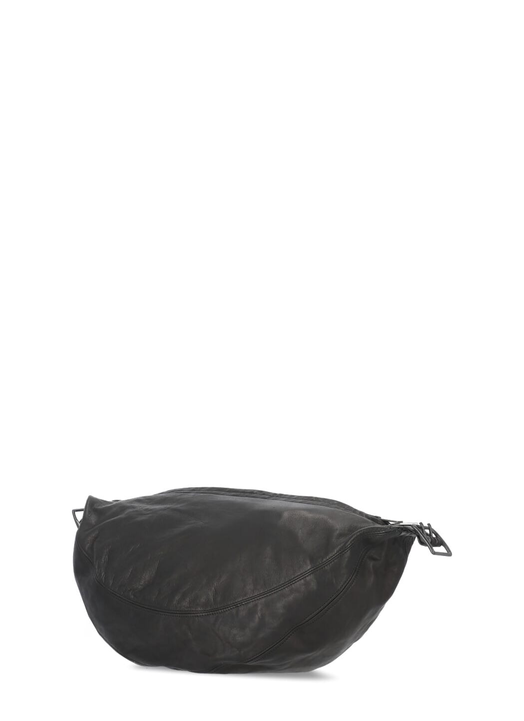 Shop Yohji Yamamoto Leather Bag In Black