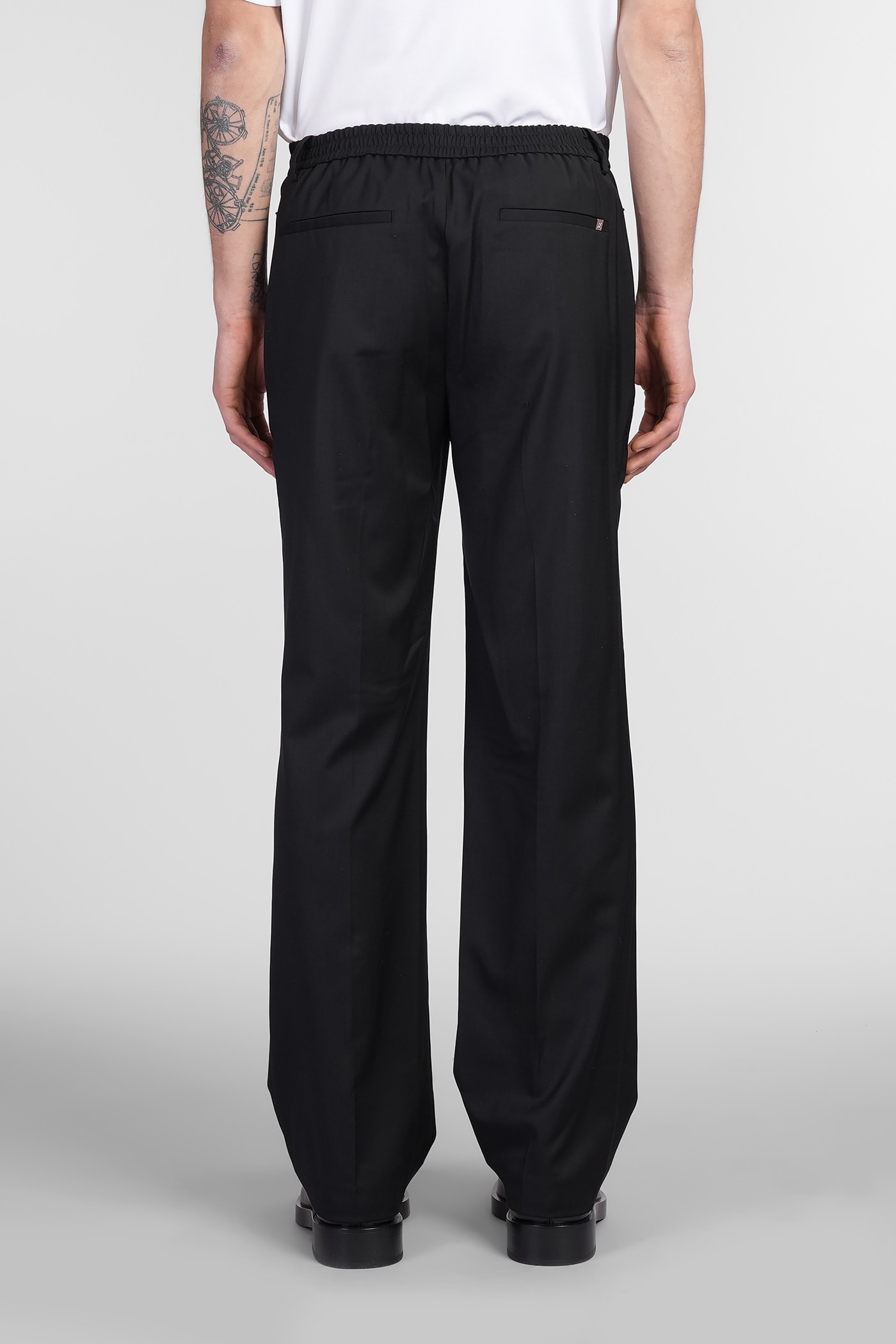 HELMUT LANG PANTS IN BLACK WOOL