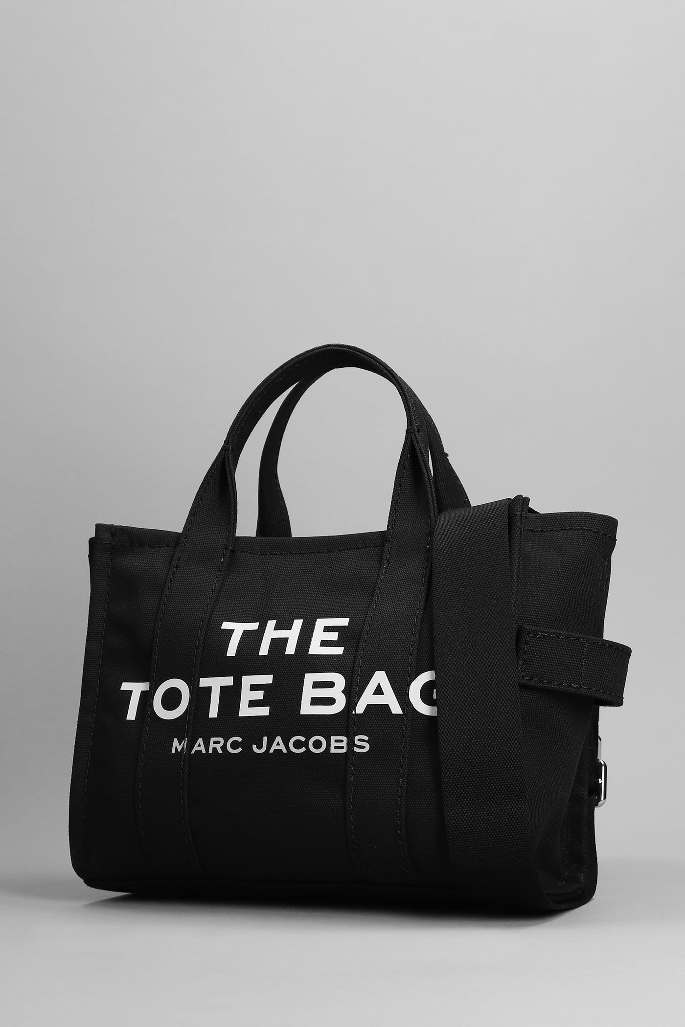 Shop Marc Jacobs Tote In Black Canvas