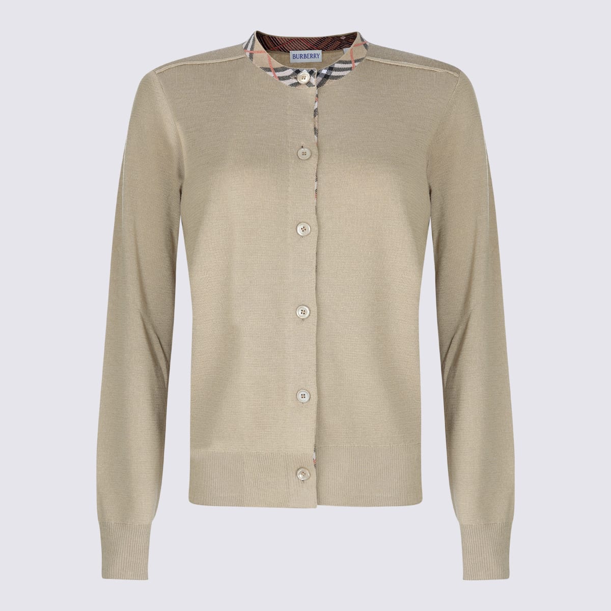 Beige Wool Knitwear