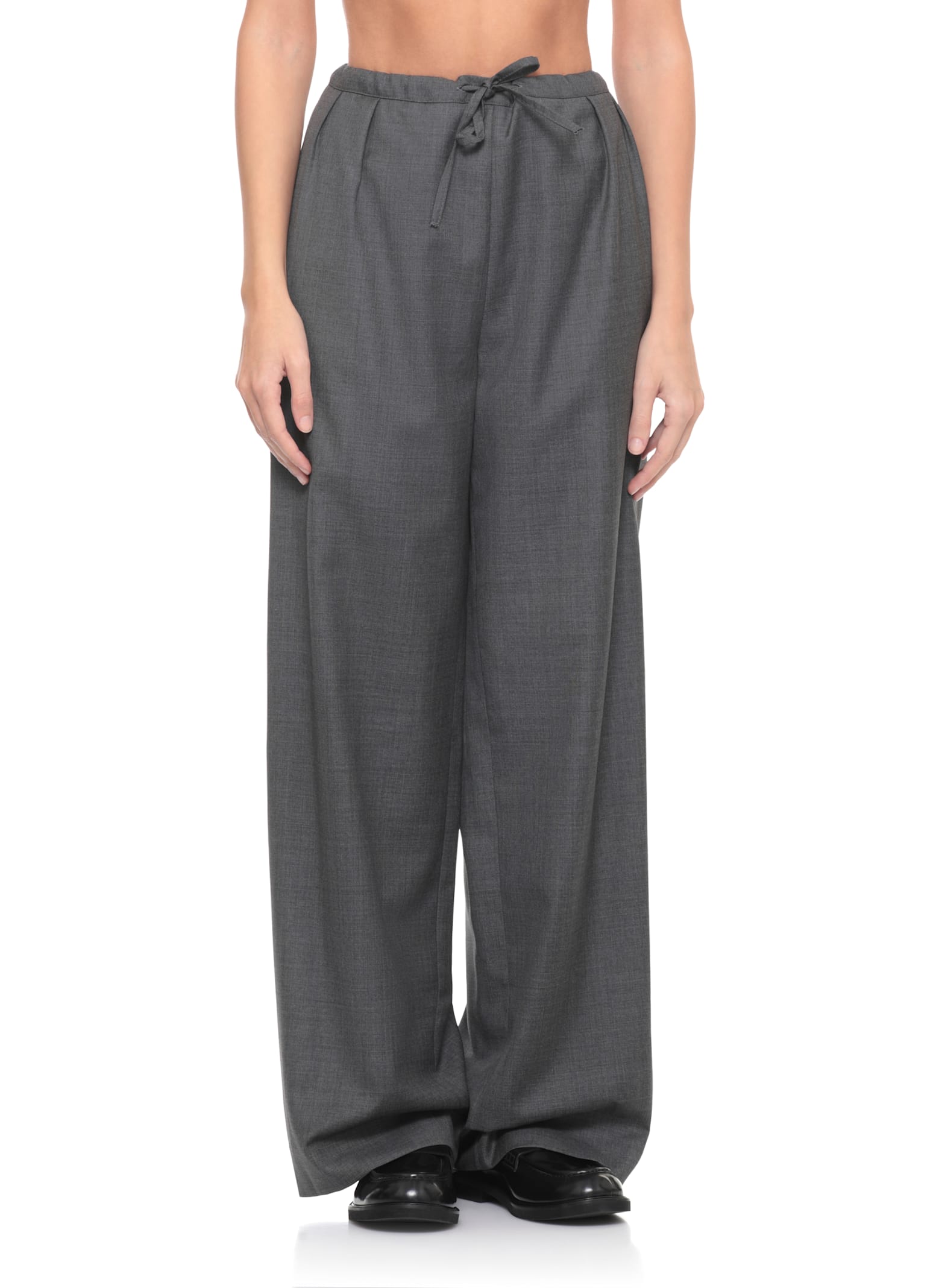 Loulou Studio Cove Lds Stretch Waist Pants In Gray