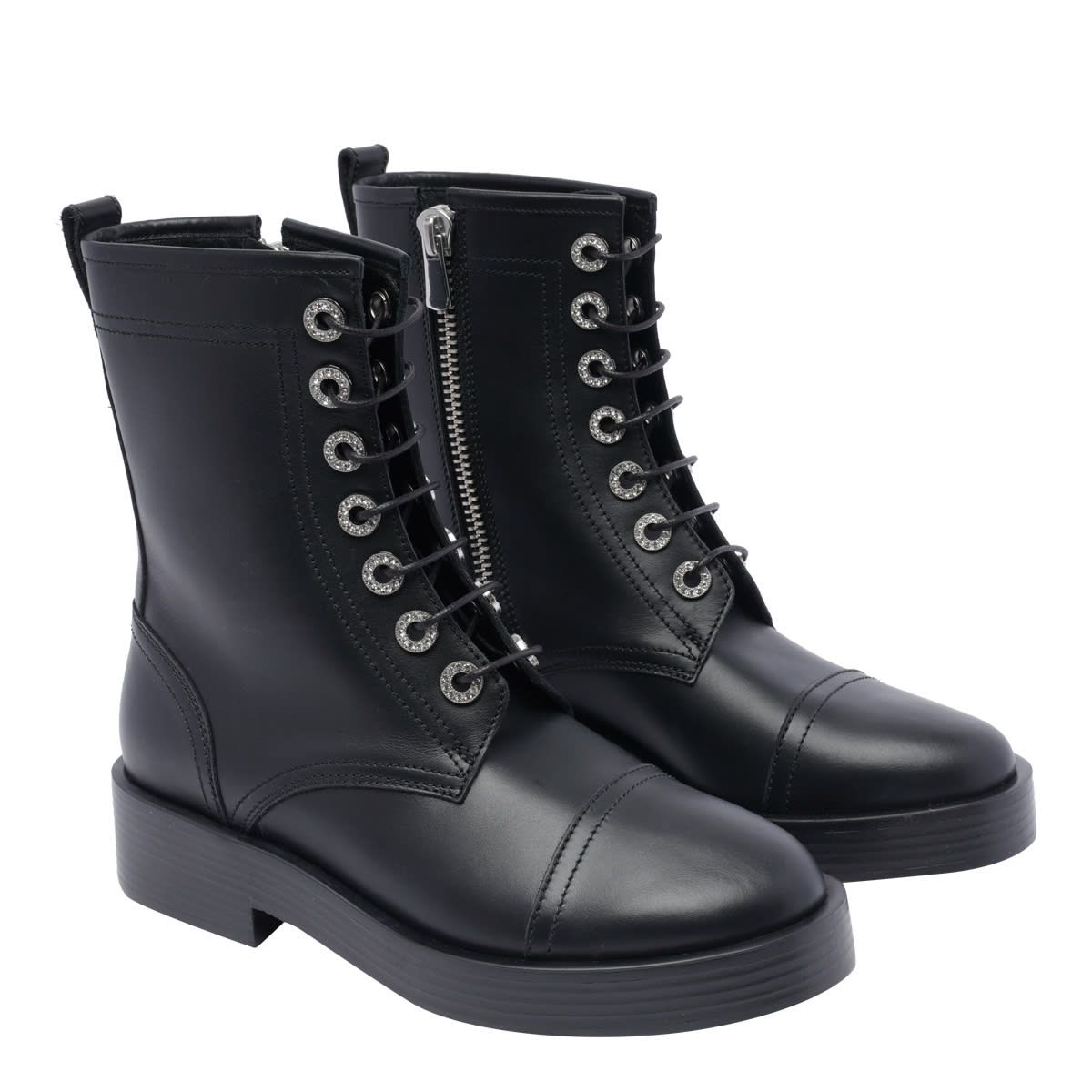 Shop Casadei Biker Boots In Black