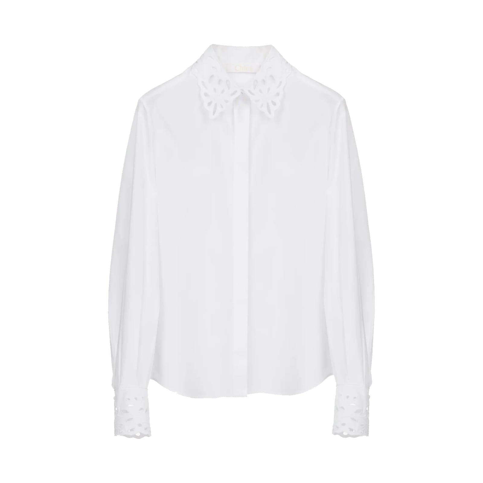 CHLOÉ COTTON EMBROIDERED SHIRT
