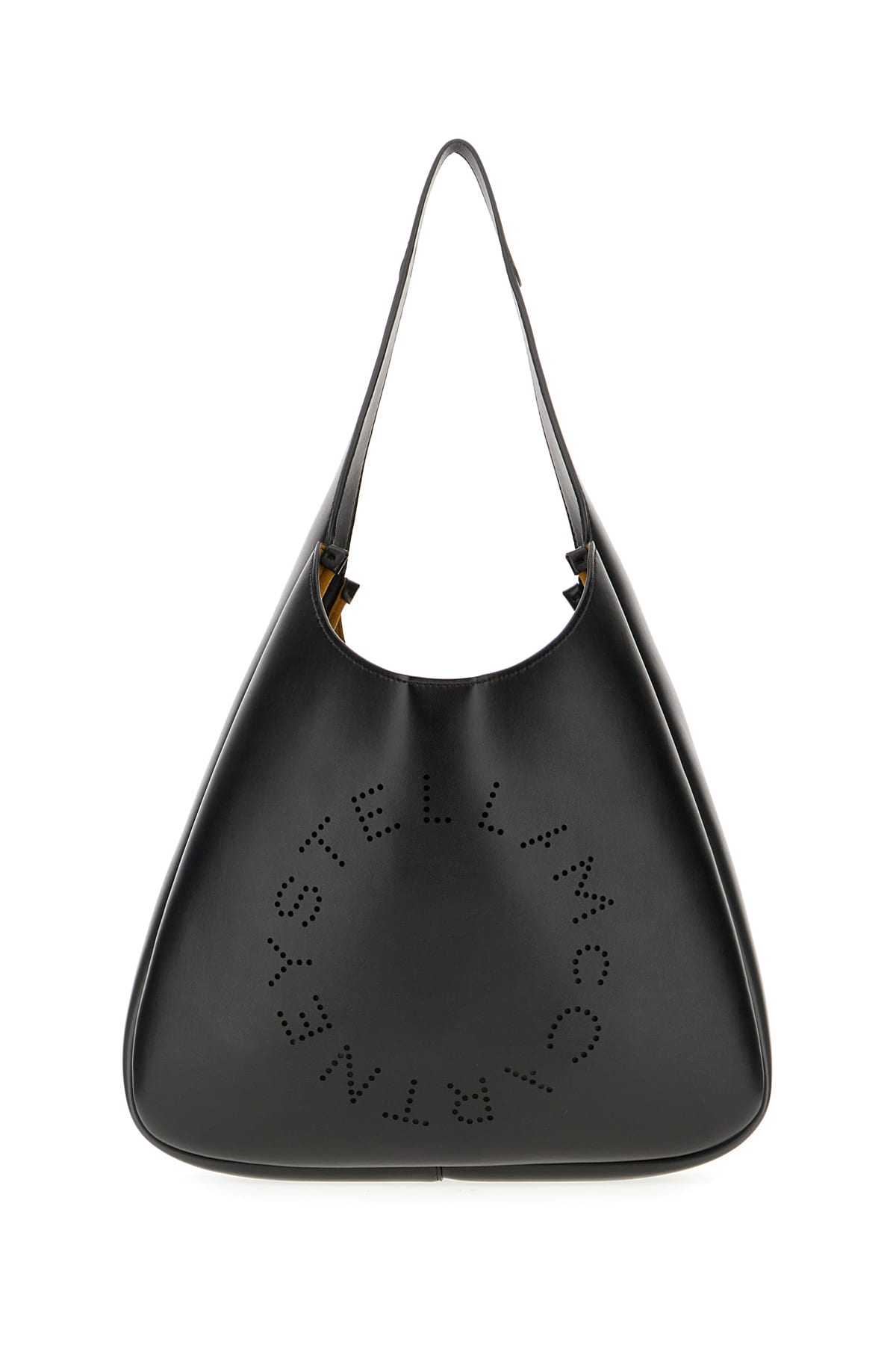 Shop Stella Mccartney Black Alter Mat Shoulder Bag In Nero