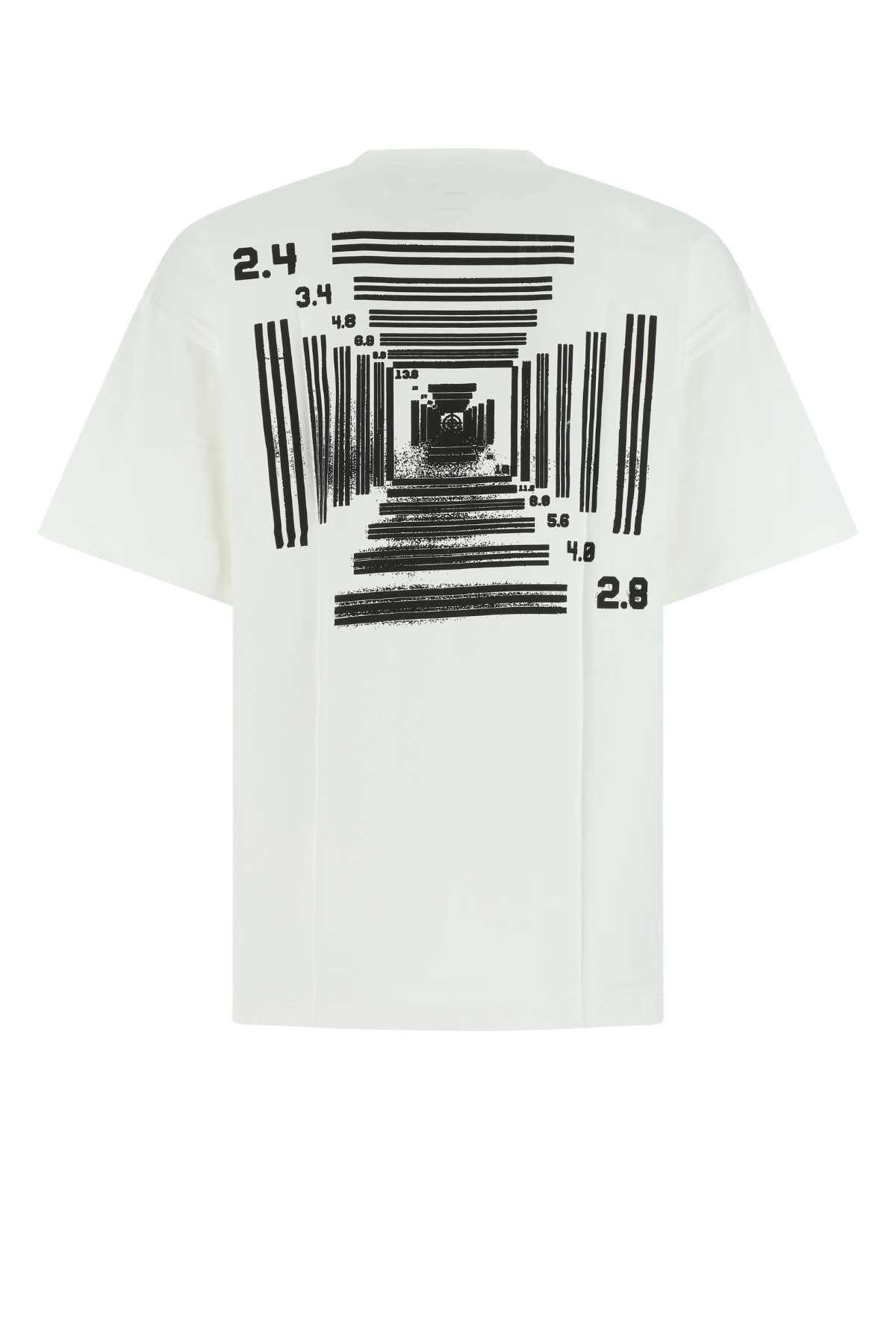 Shop Oamc White Cotton Oversize T-shirt In 101