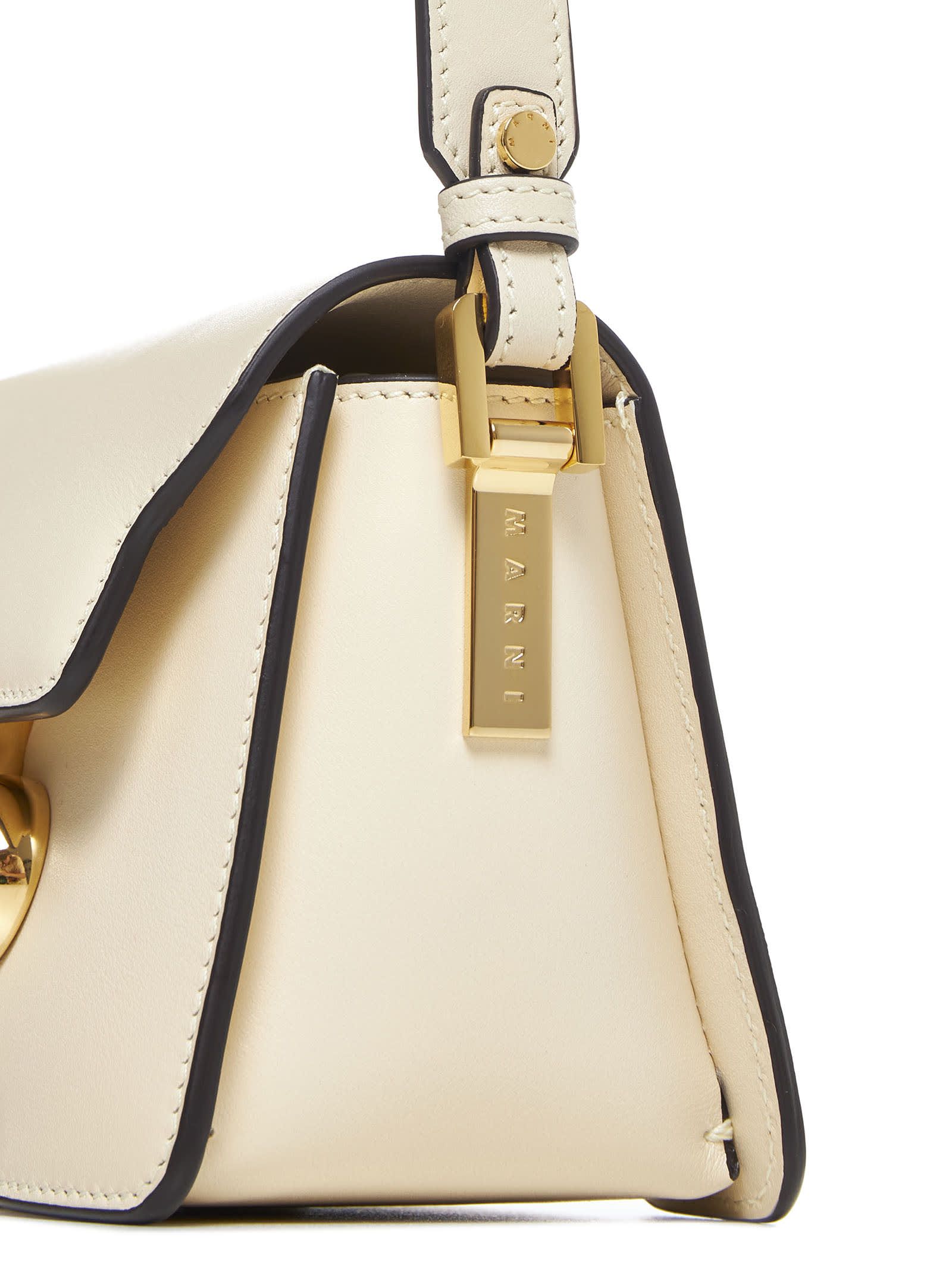 Marni Trunkaroo Mini Shoulder Bag In Shell