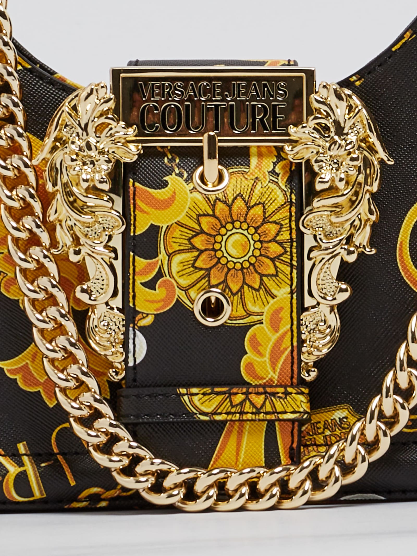 Versace Jeans Couture Range F Couture 01 Sketch 5 Tote In Nero-oro