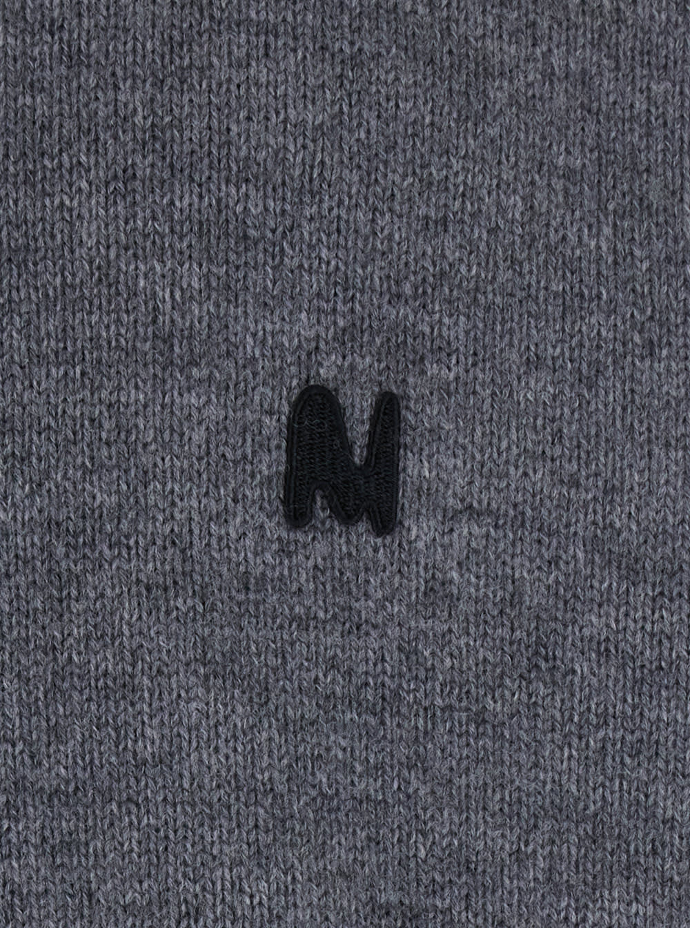 Msgm Crew Neck Sweater With Ribbed Cuffs And Hem In Gray