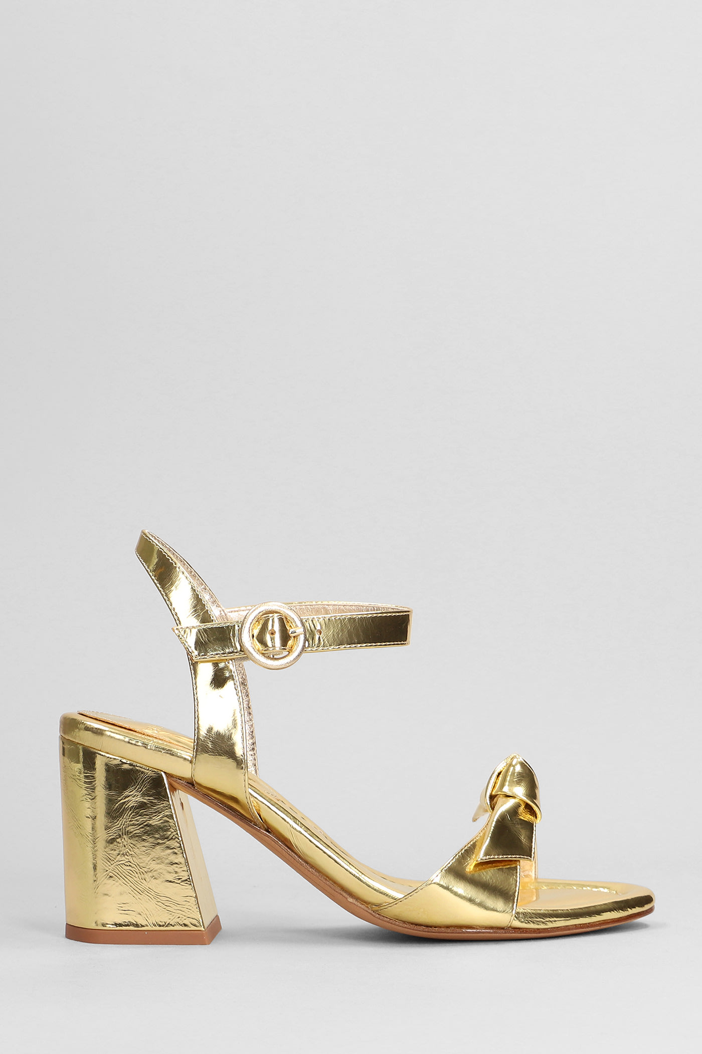 Alexandre Birman Clarita Sandals In Gold Leather