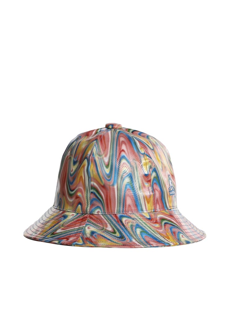 Shop Kangol Heatwave Casual With Psychedelic Print In Pepto Rainbow