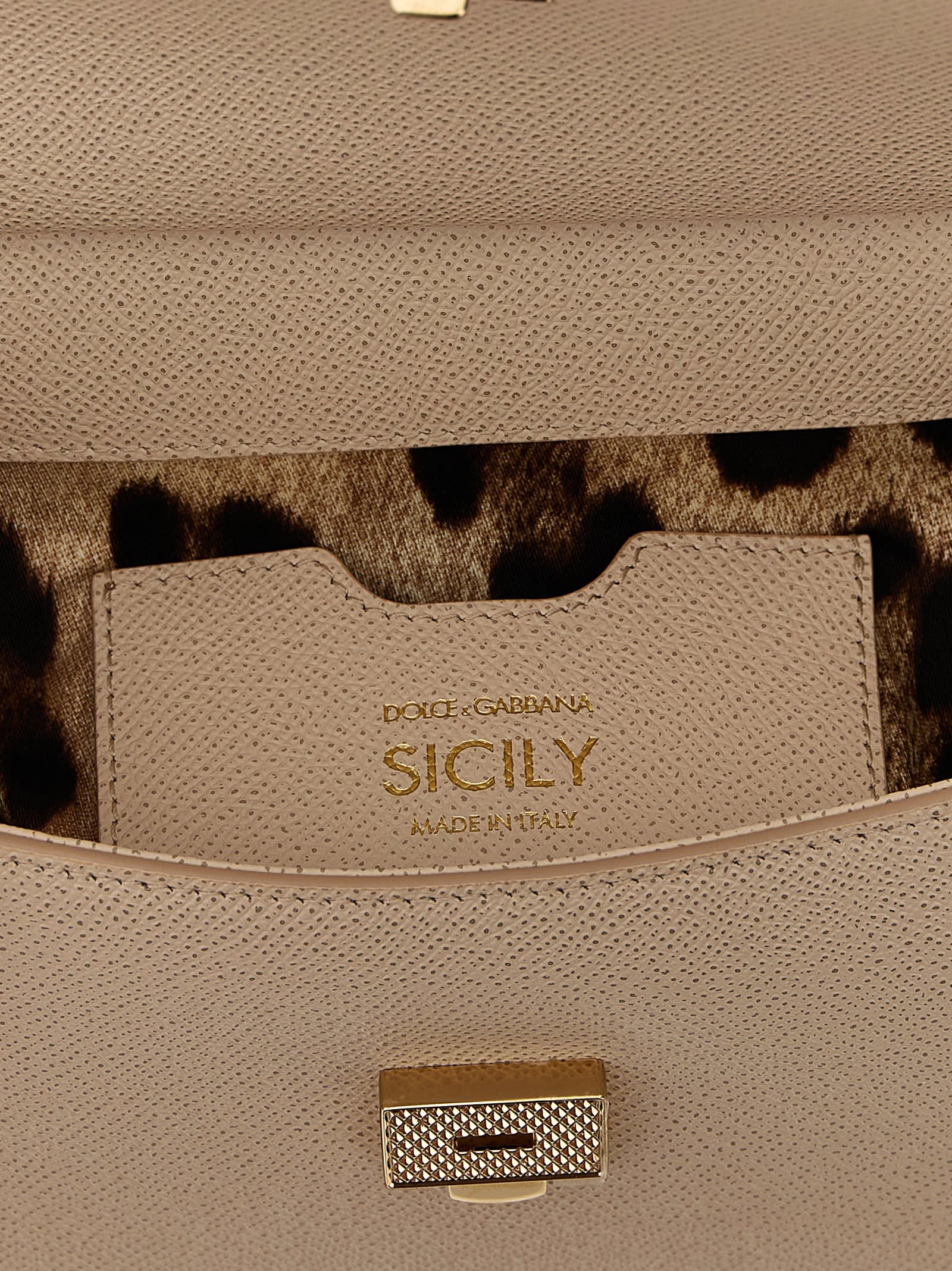 Dolce & Gabbana Sicily Medium Handbag In Pink