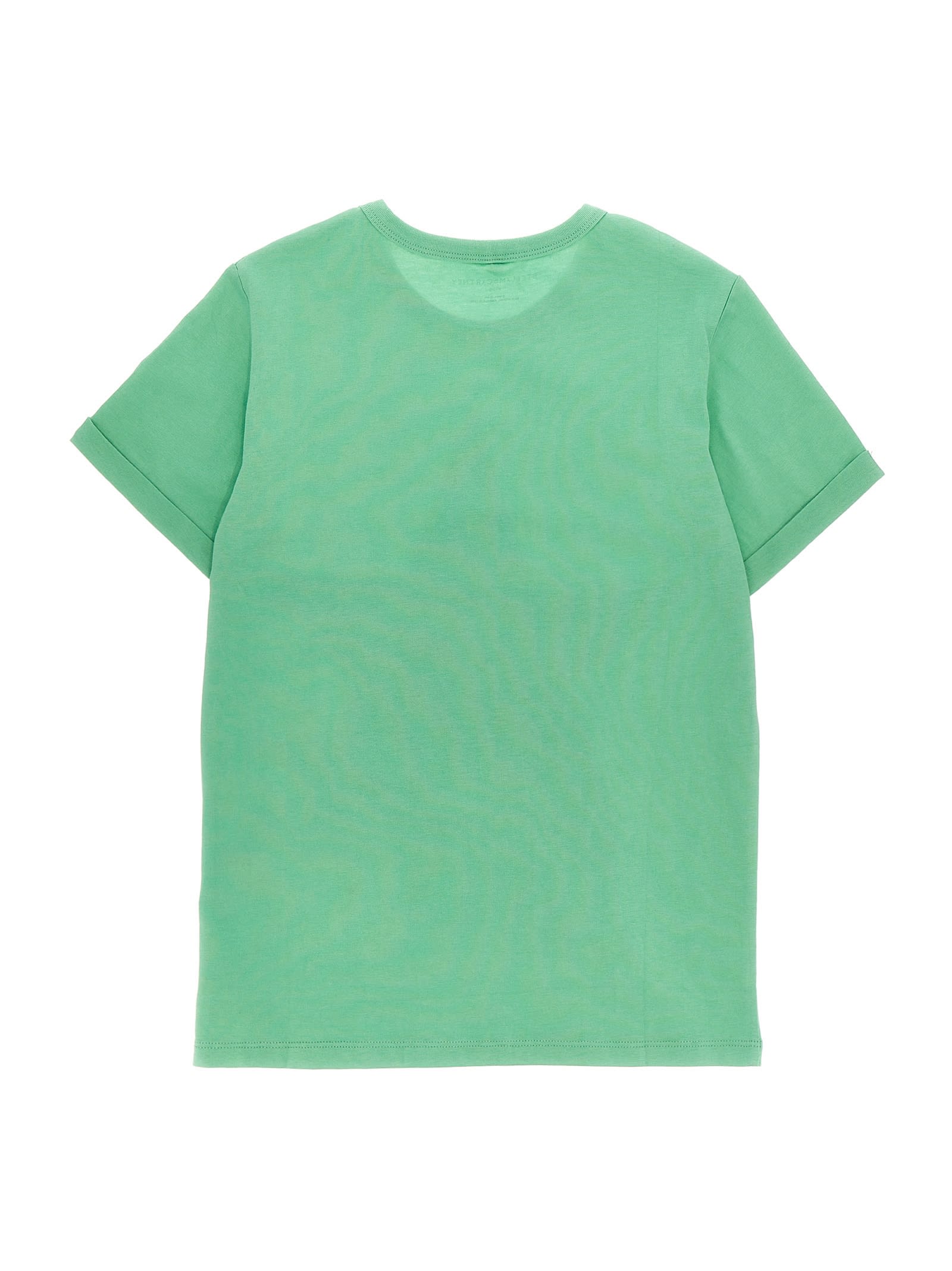 Shop Stella Mccartney Star T-shirt In Verde Acqua
