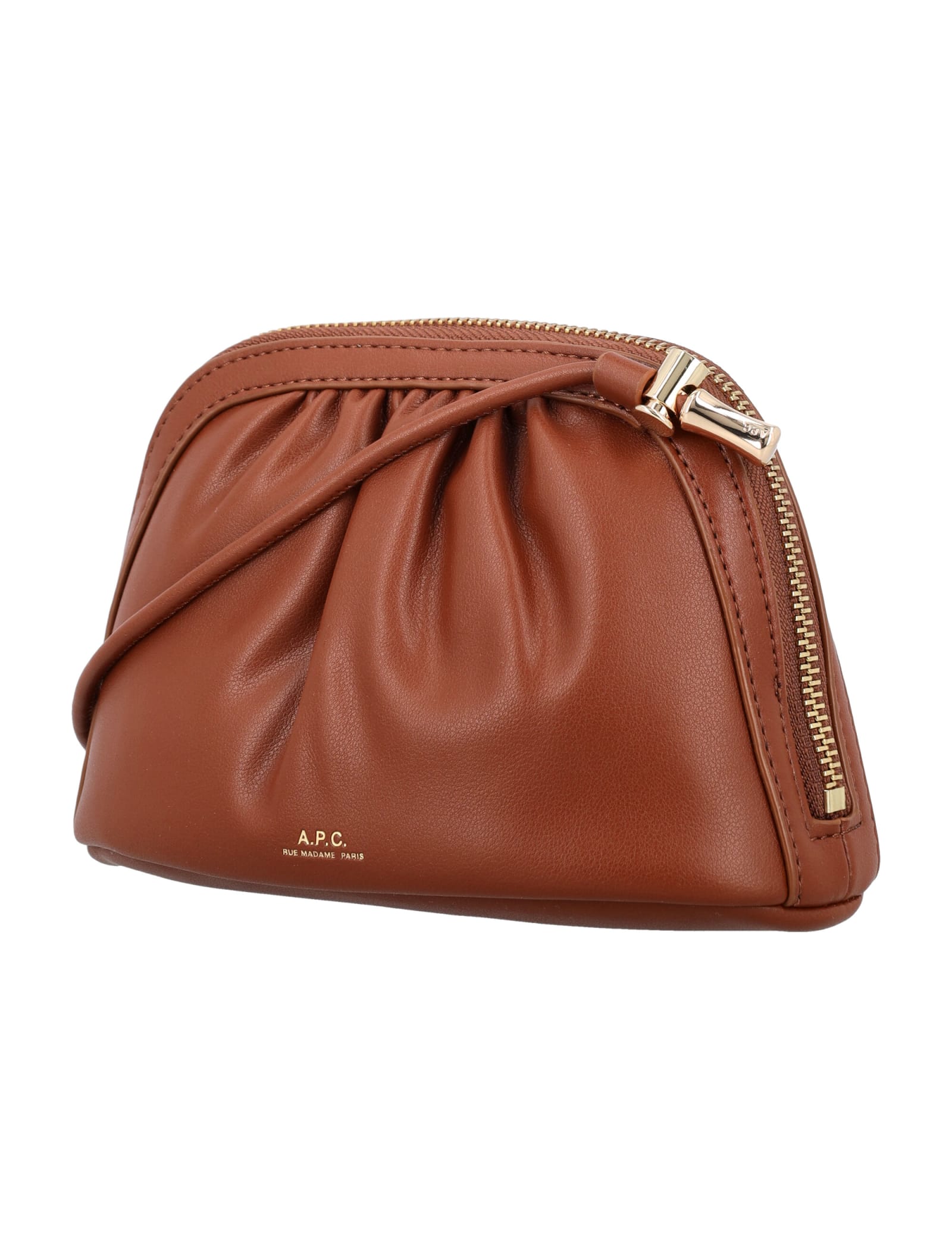 Shop Apc Small Ninon Bag In Hazelnut