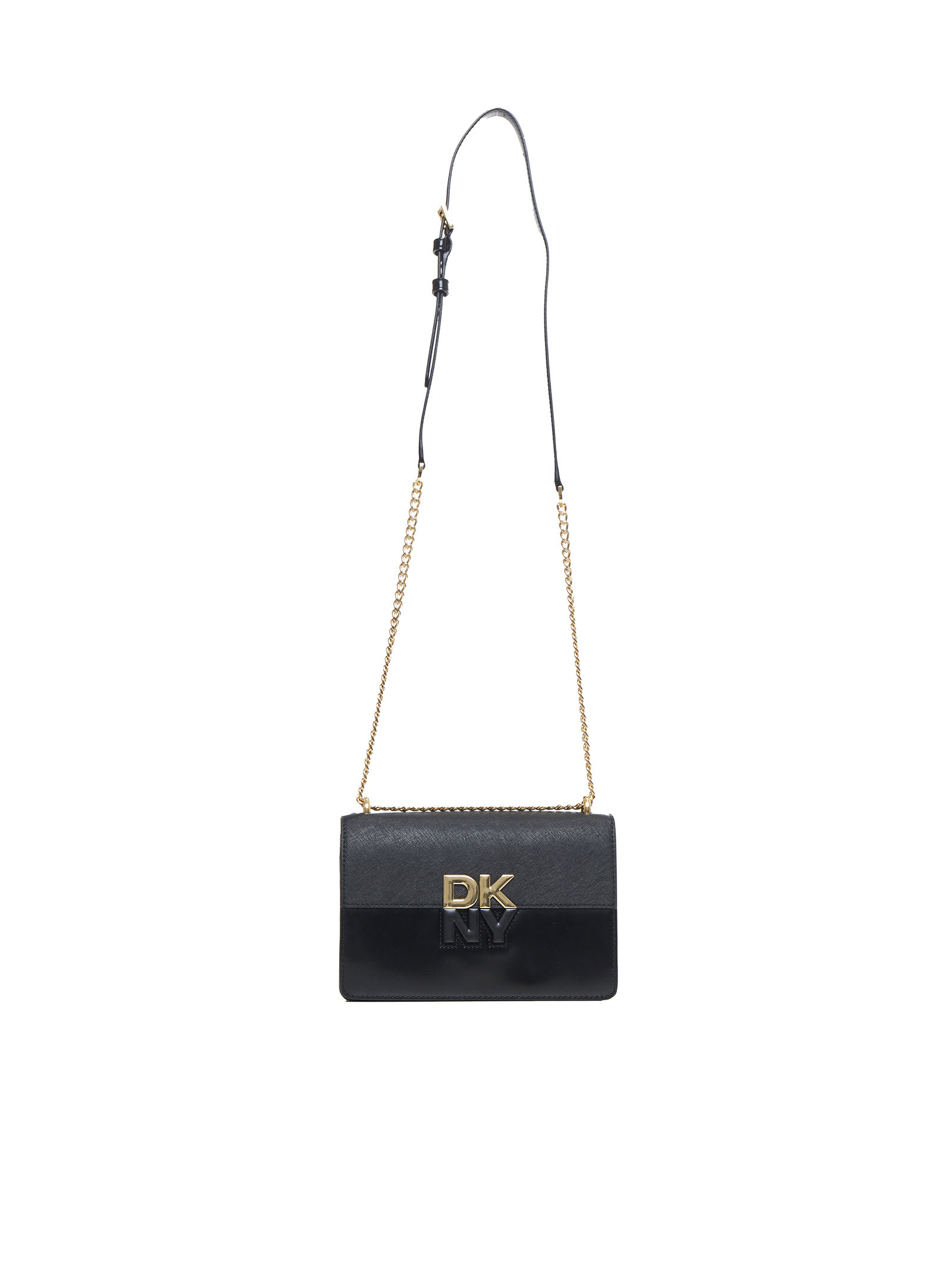 Shop Dkny Shoulder Bag In Black