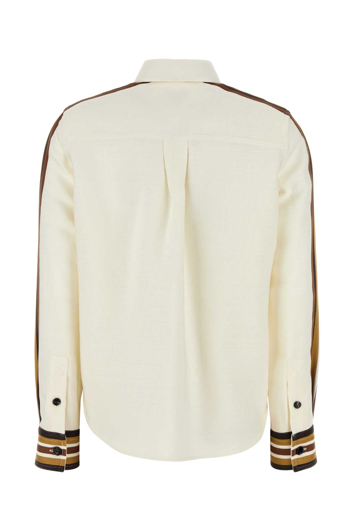 Bottega Veneta Women Ivory Viscose Blend Shirt In Neutral