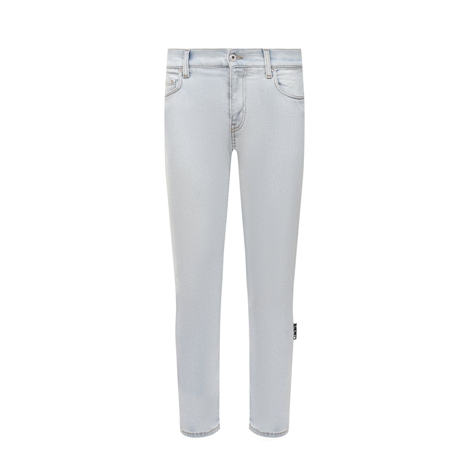 Off-White Diag-print Detail Jeans