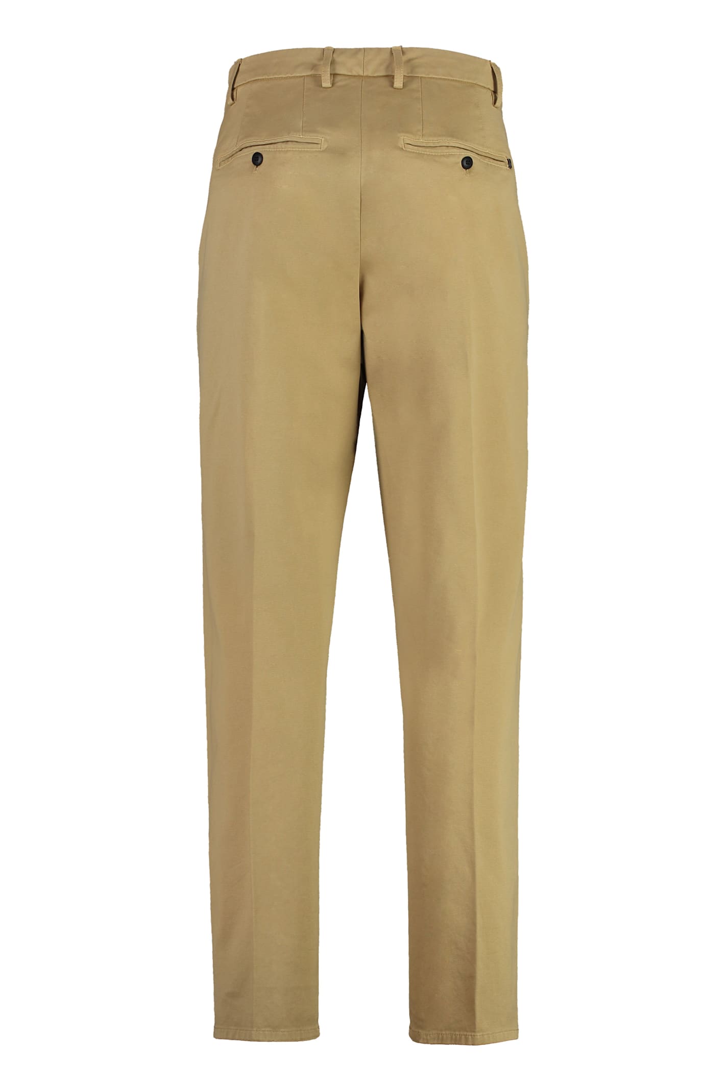 Dondup James Cotton Trousers In Beige