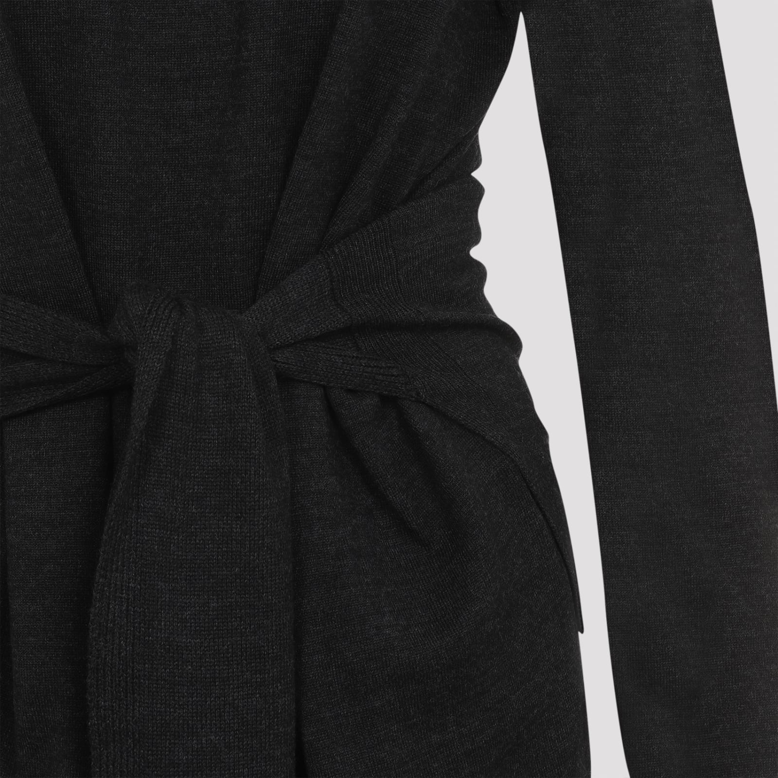 Shop Lemaire Lemair Trompe L`oeil Dress In Anthracite