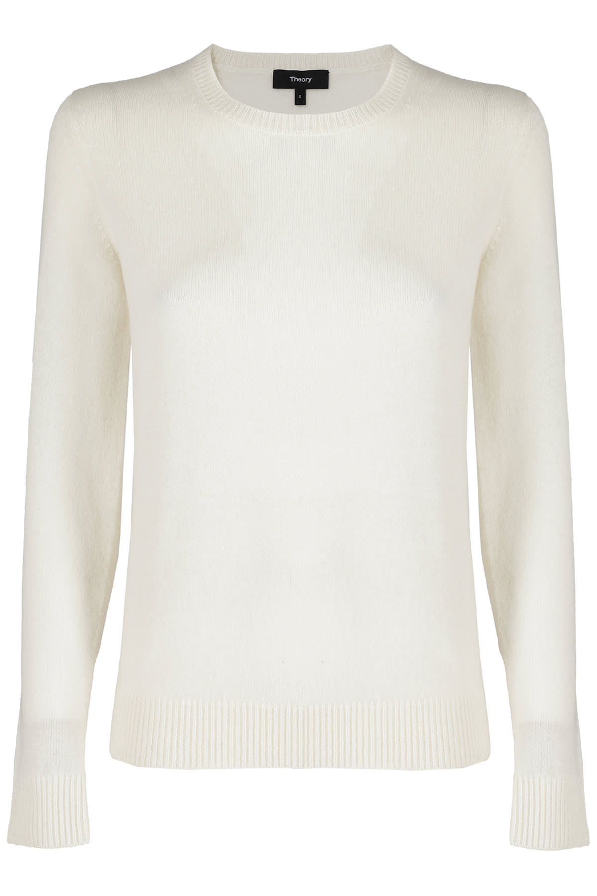 Shop Theory Crew Neck In Ivory