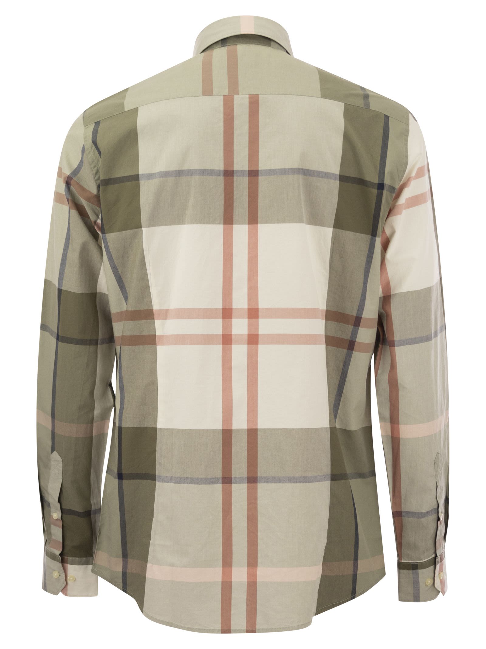 Shop Barbour Harris - Plaid Tailored Shirt In Olive Green