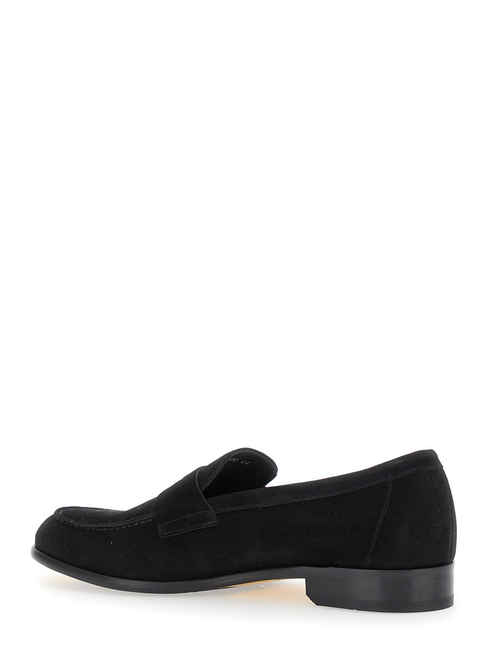 Doucal's Man Loafers Midnight Blue Size 10 Soft Leather In Black