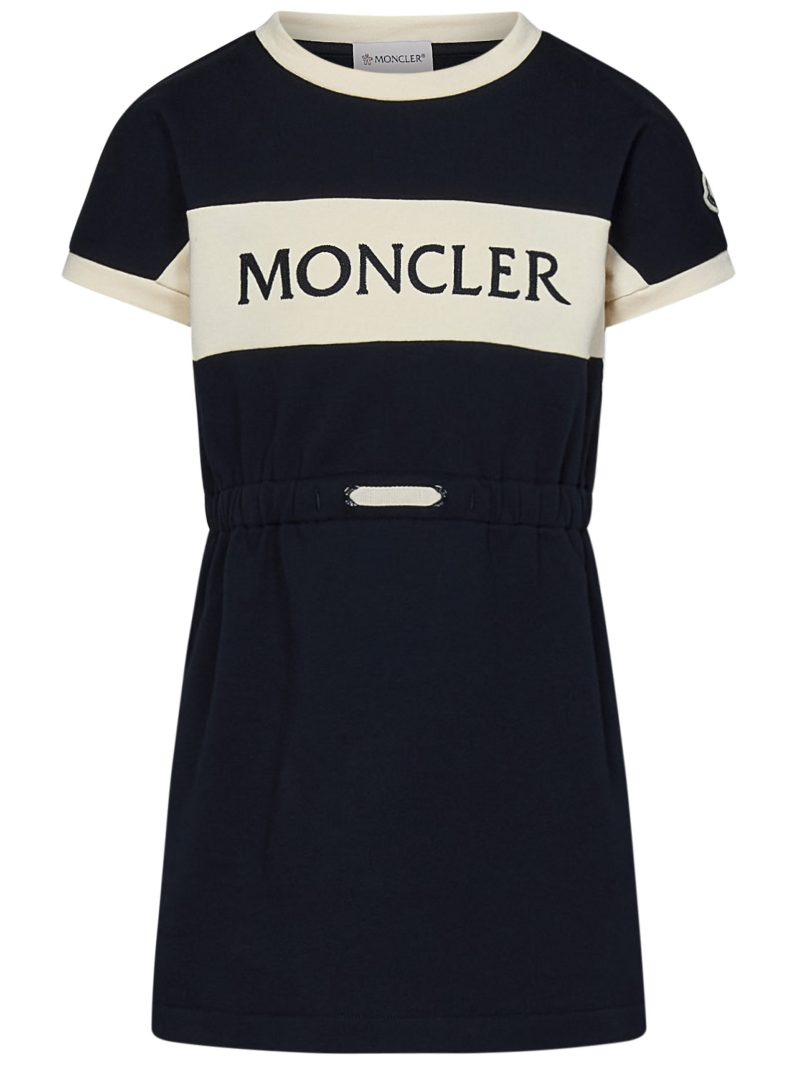 Shop Moncler Dress In Blue