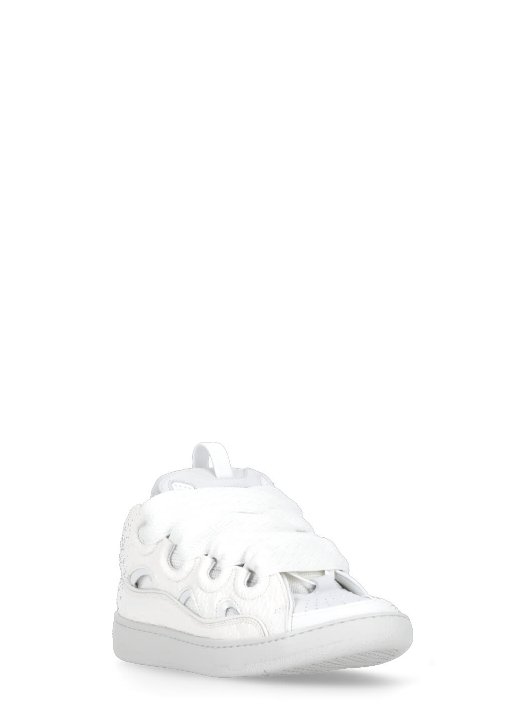 Lanvin Oversize-laces Low-top Sneakers In White