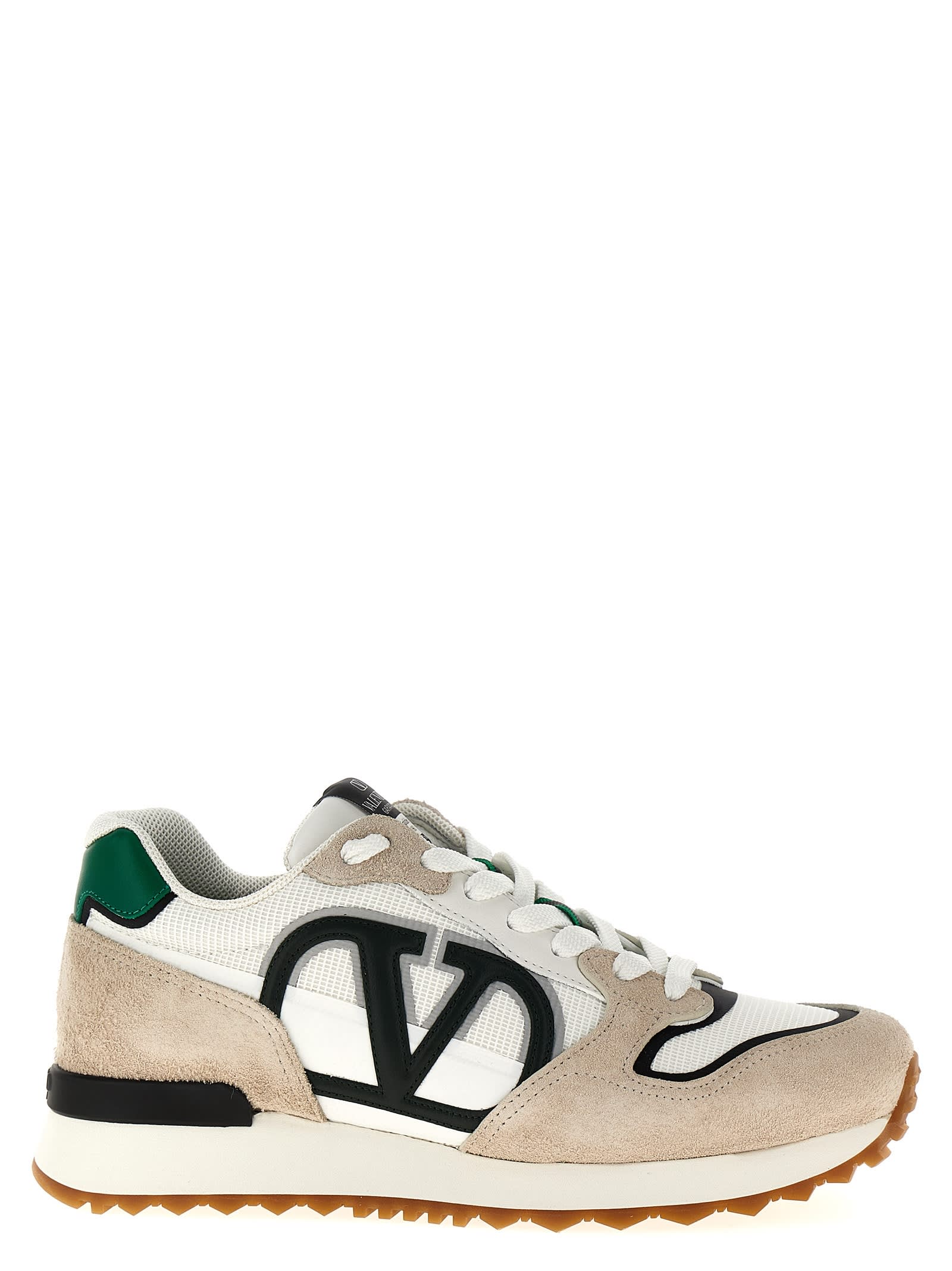 Shop Valentino Garavani Vlogo Pace Sneakers In White
