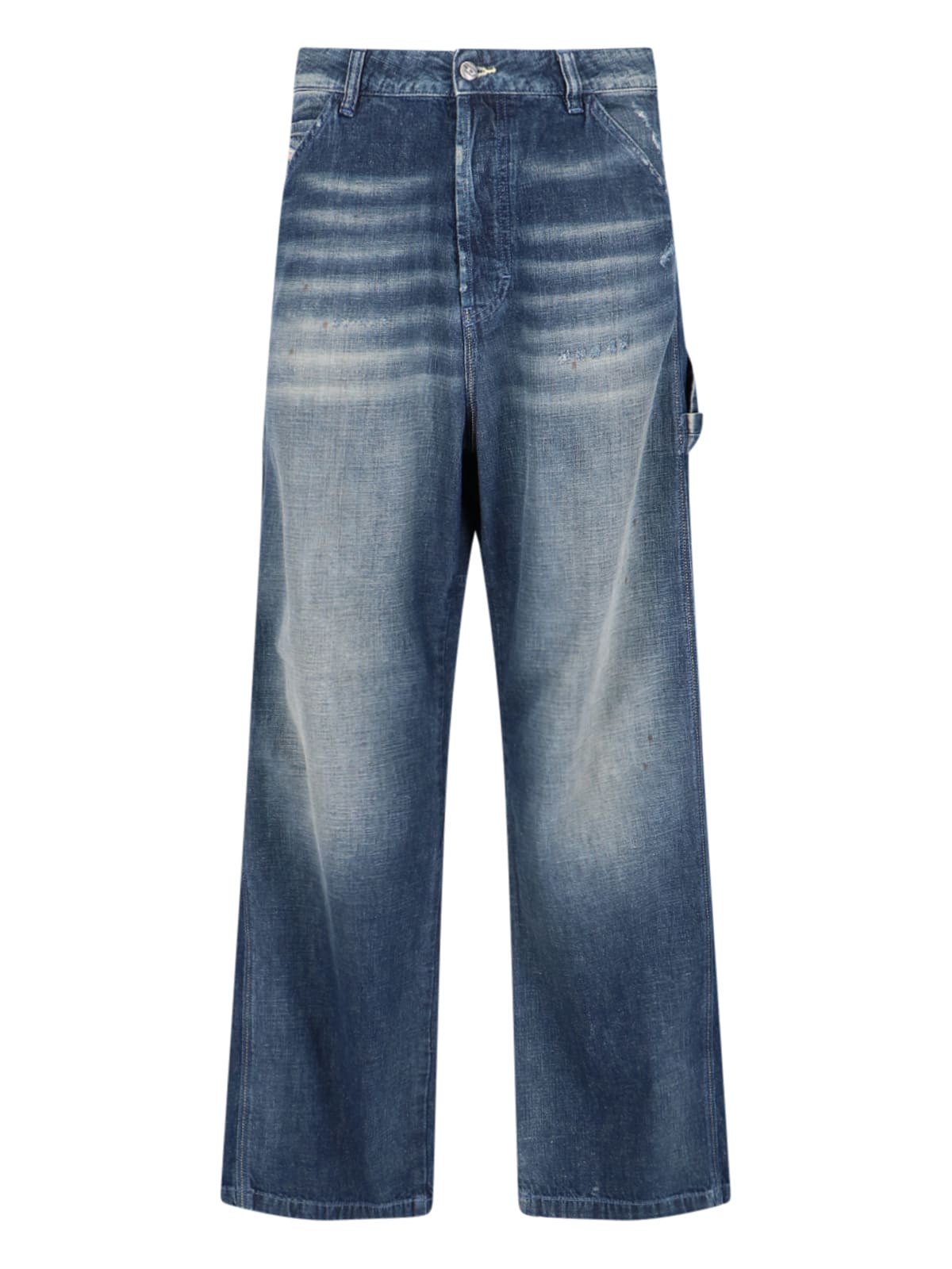 Shop Diesel D-livery Carpenter Jeans In Blue