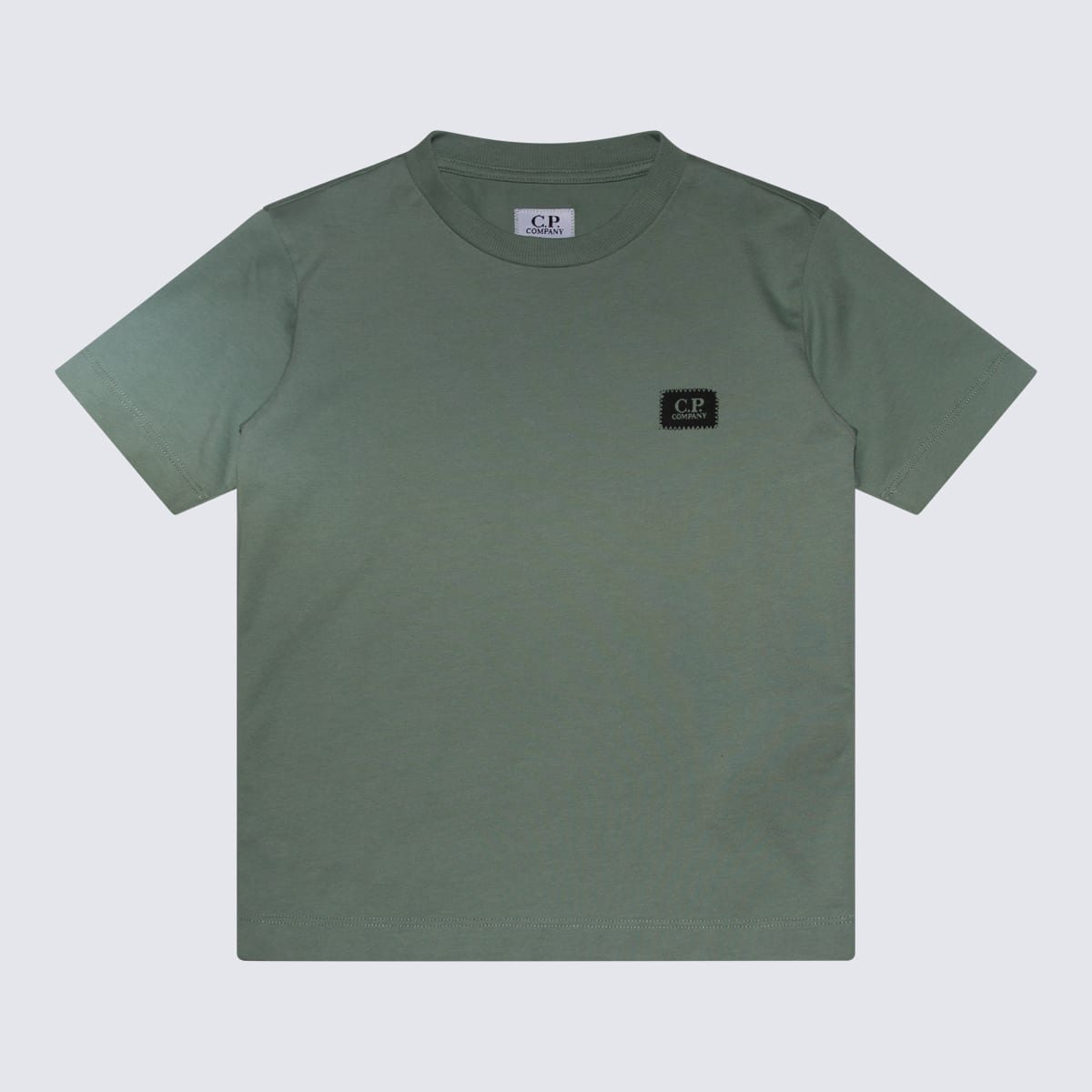 C.p. Company Kids' Green Cotton T-shirt