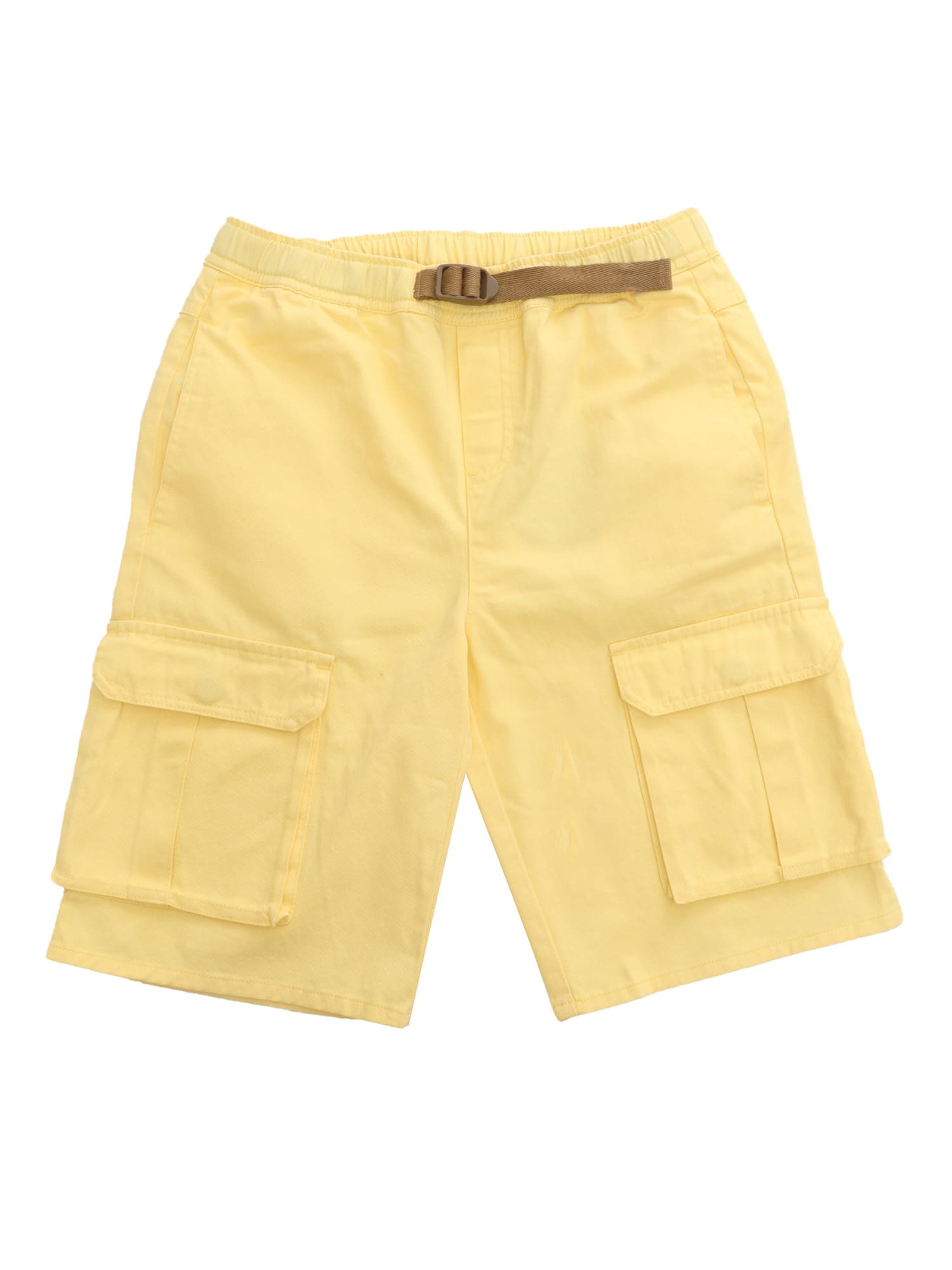 Stella Mccartney Kids' Yellow Shorts With Pockets