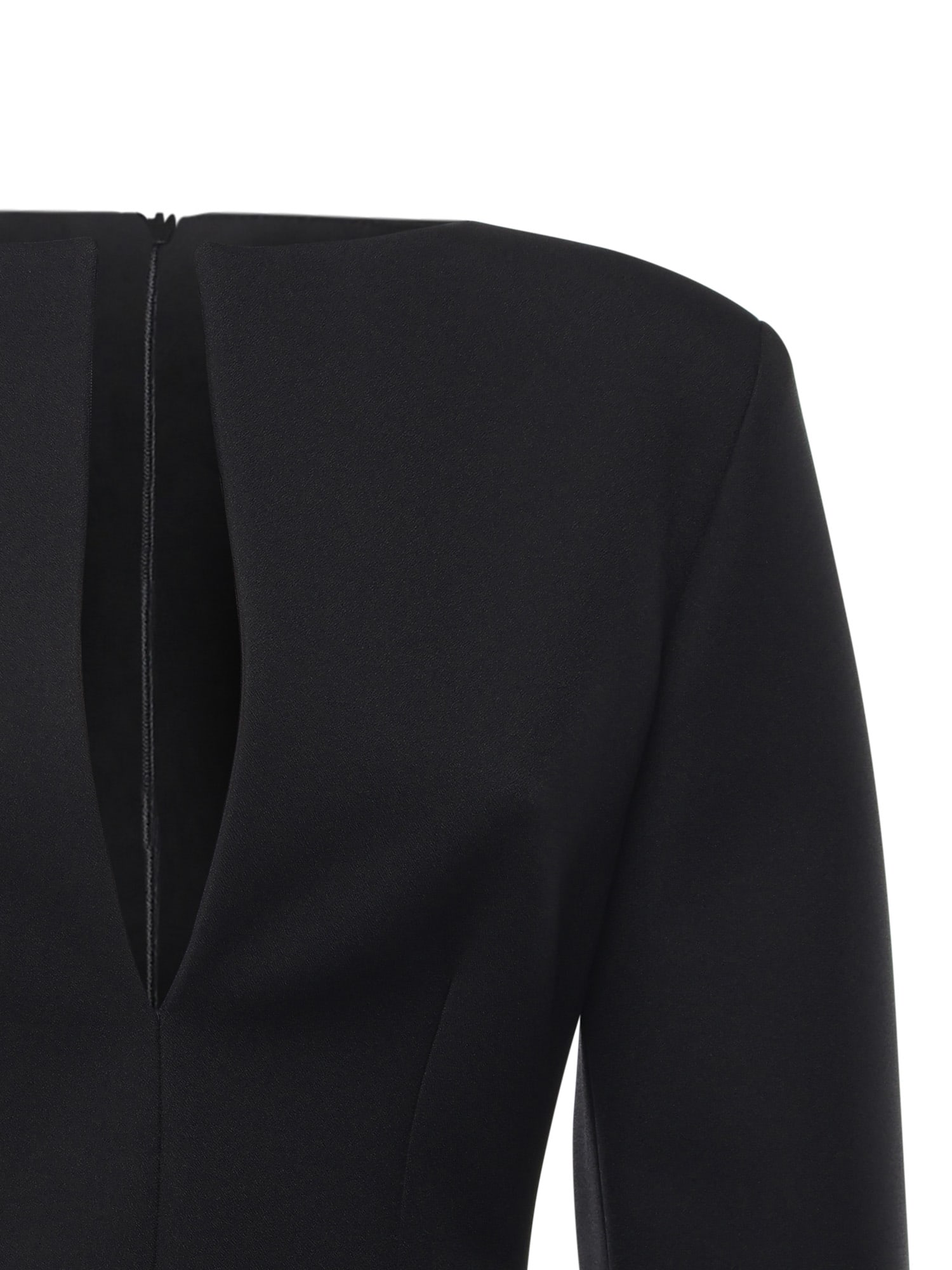 The Andamane Plunge Pocket Dress In Black