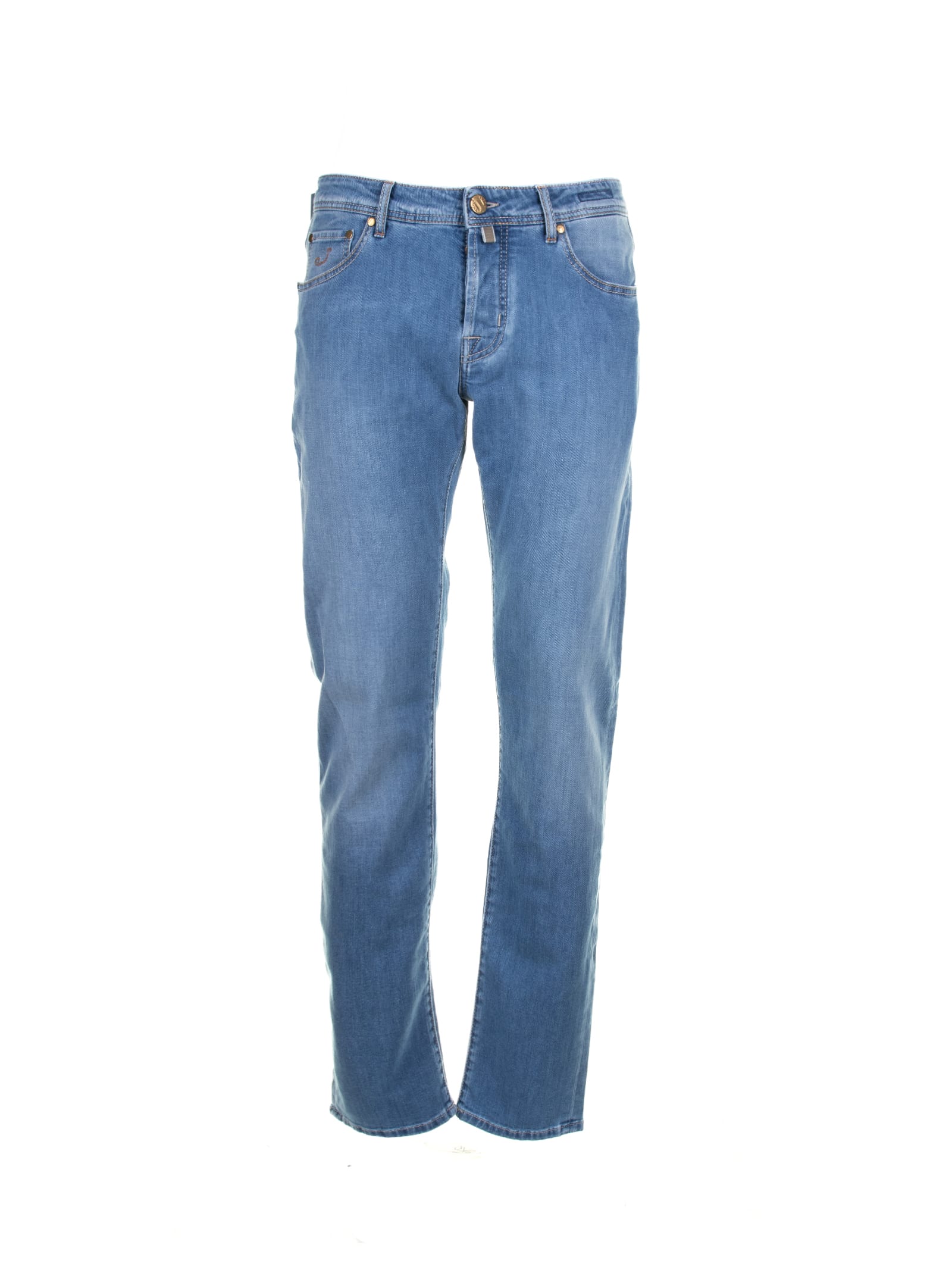 Shop Jacob Cohen Jeans In Light Blue Denim In Azzurro