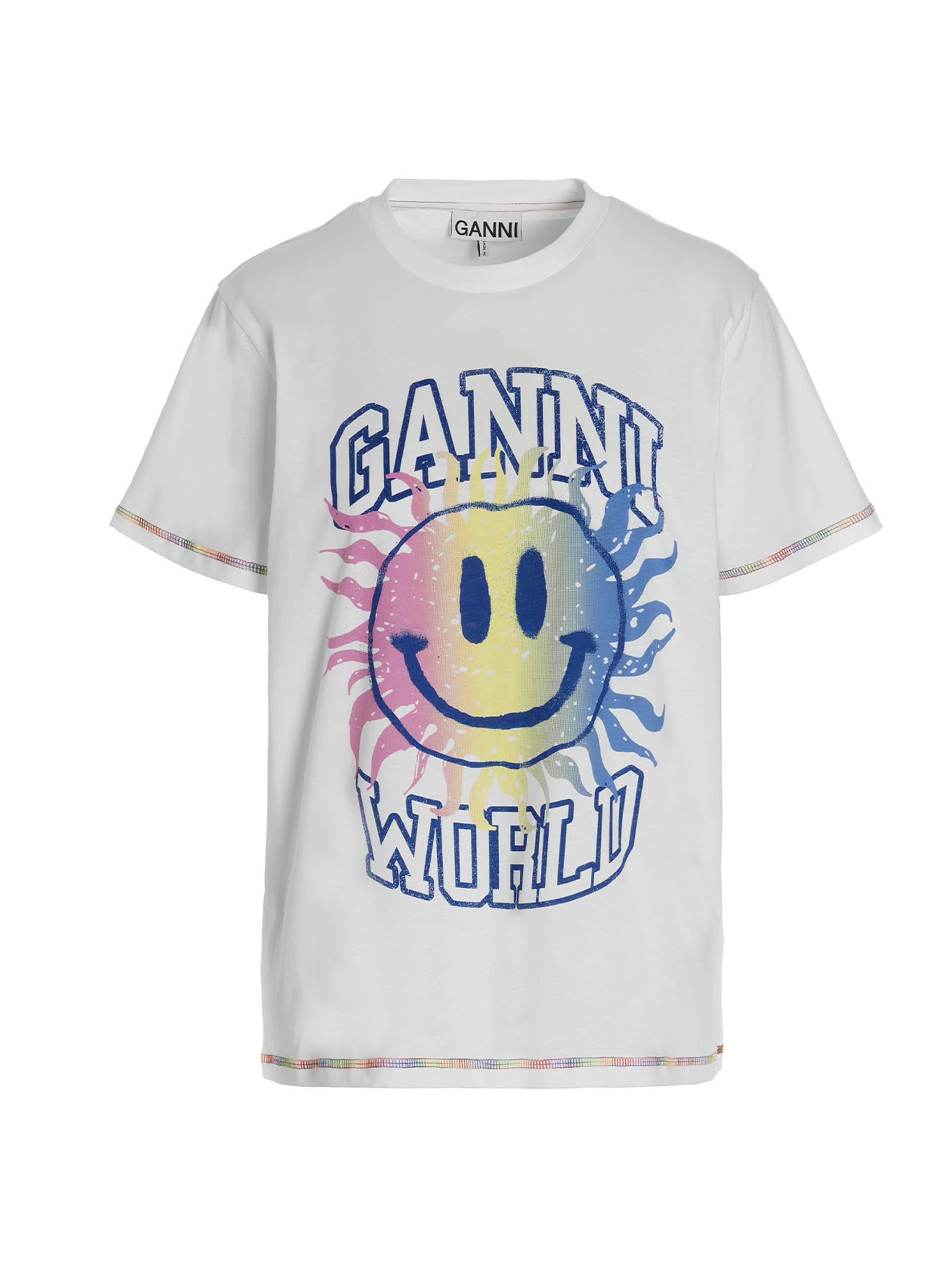 Ganni T-shirt smiley Ganni World