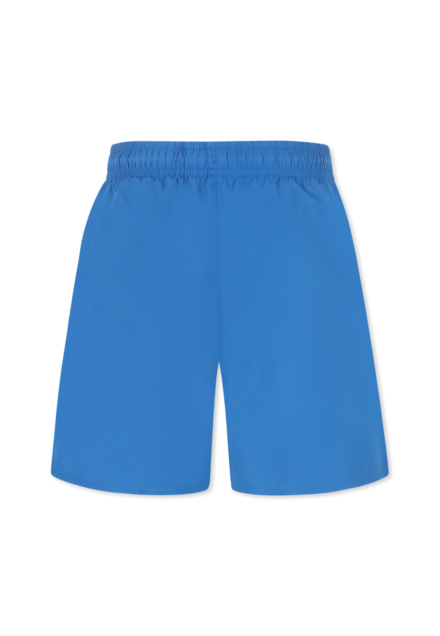 Shop Lacoste Blue Swim Shorts For Boy With Crocodile