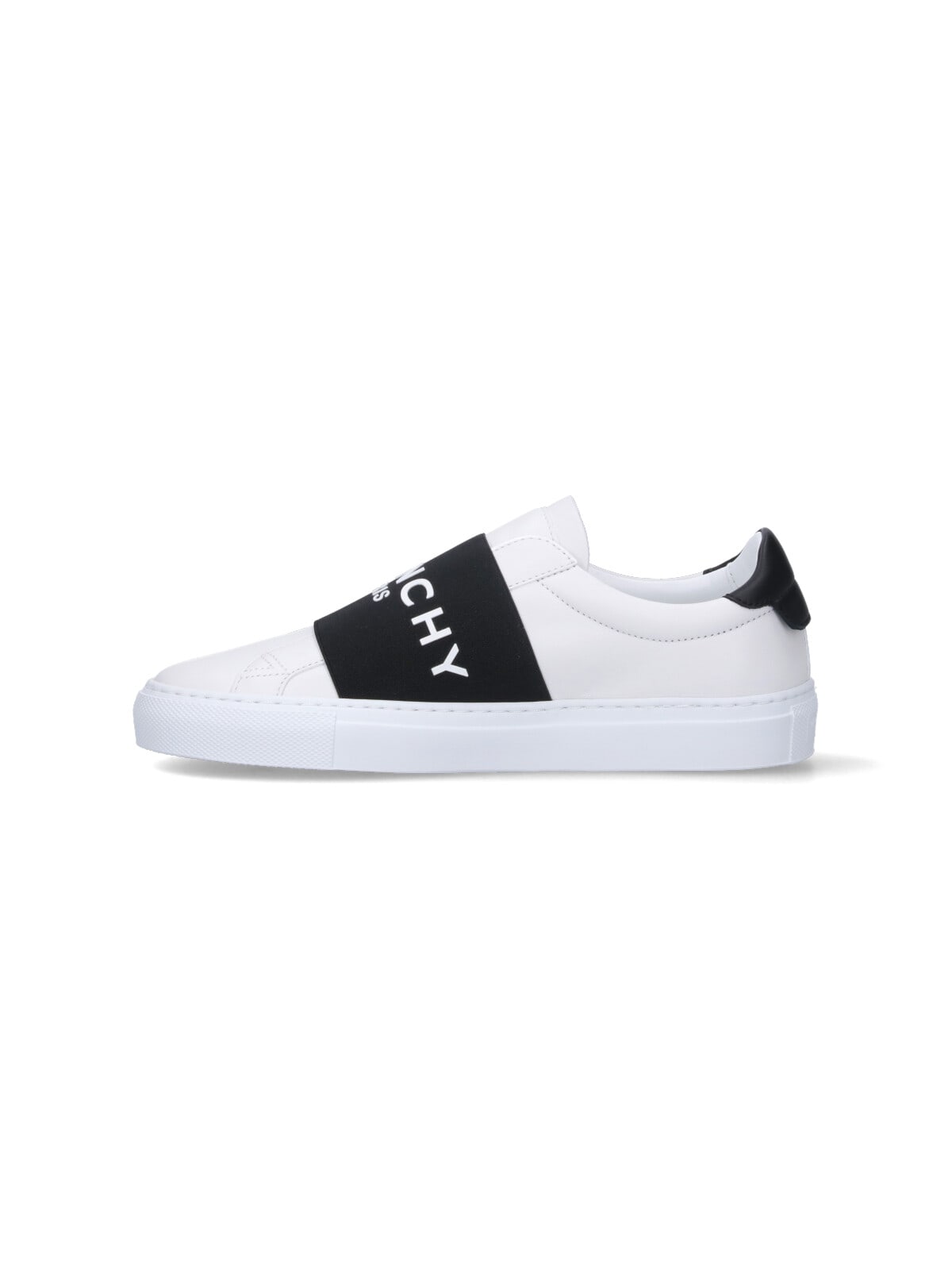 Givenchy Slip-on Sneakers With Black Band Logo Detail In White