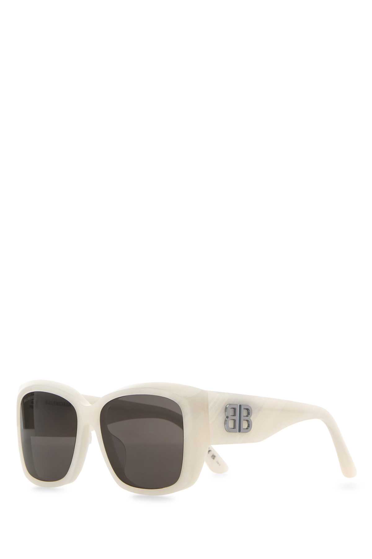White Acetate Sunglasses
