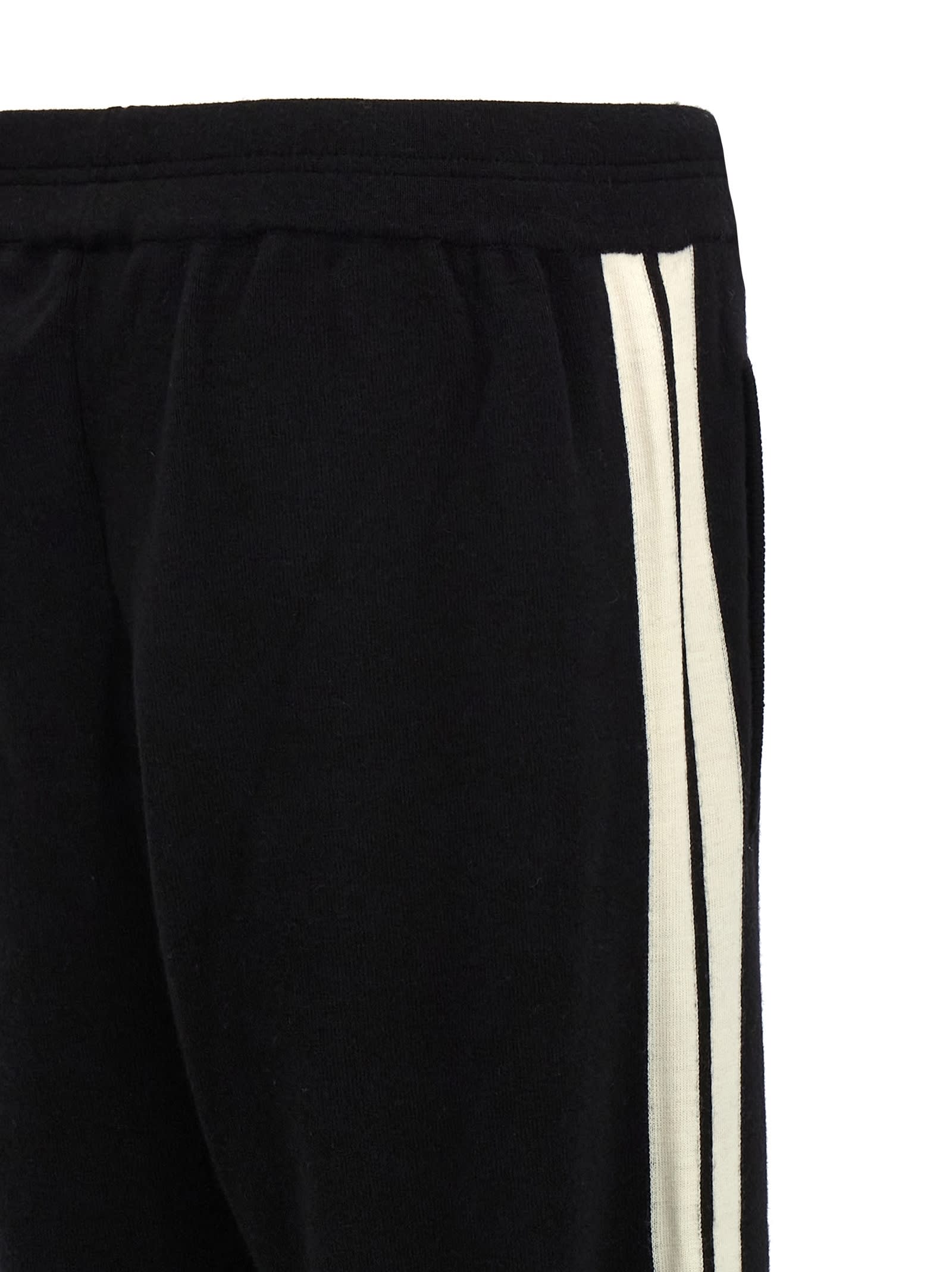 Shop Palm Angels Classic Logo Joggers In White/black