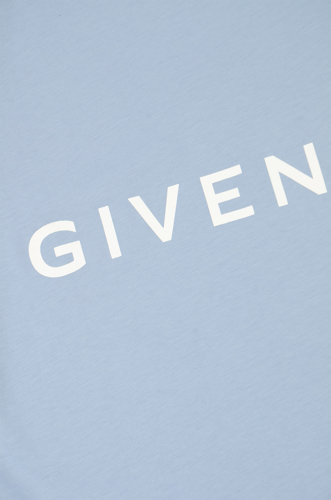Shop Givenchy Logo Print Regular T-shirt In Cielo