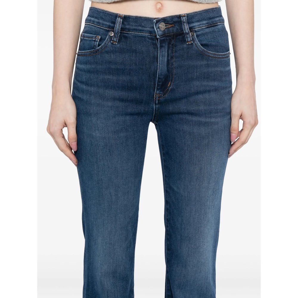 Frame Le Pixie High Flare Jeans In Blue