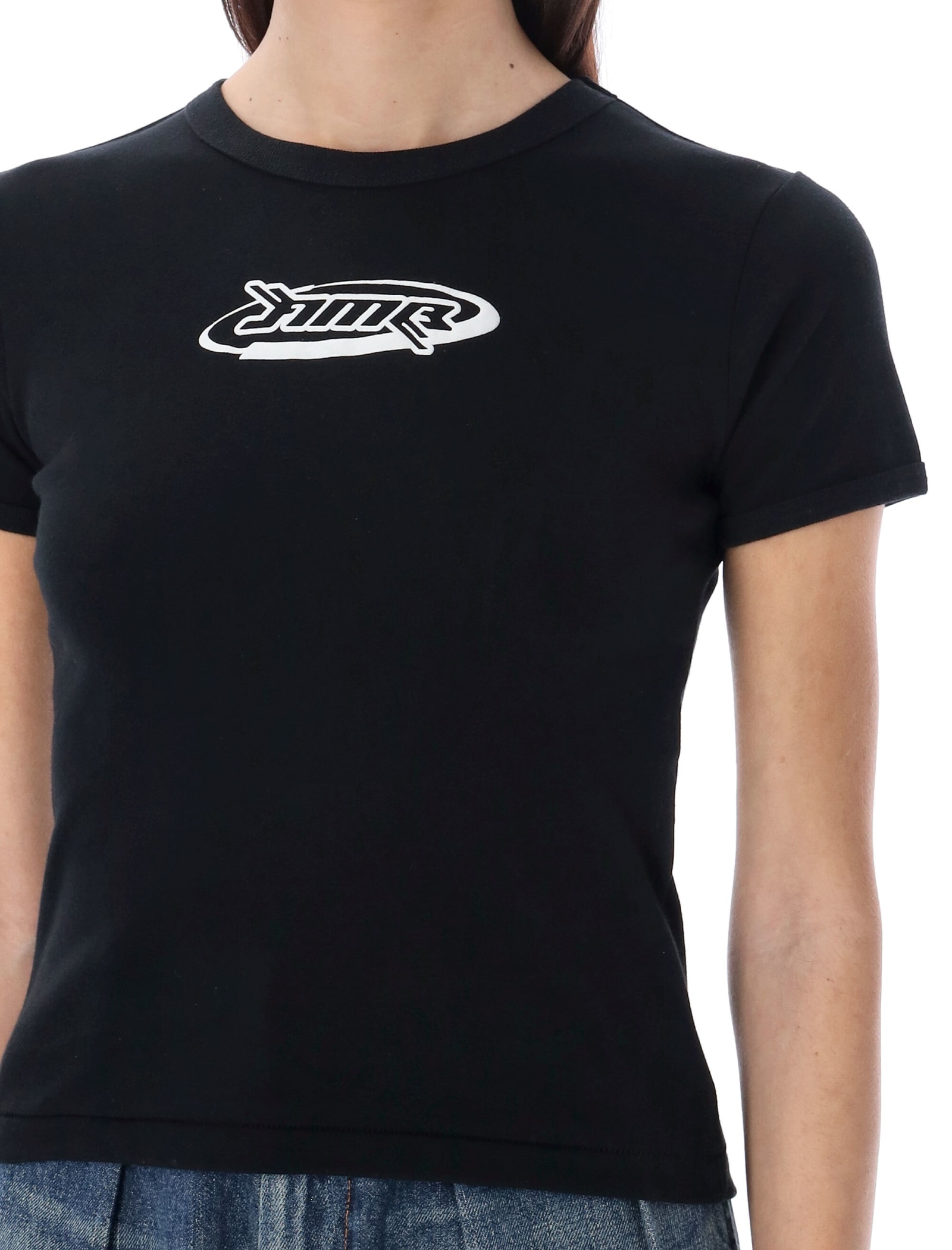Shop Ambush Fitted Graphic T-shirt In Black