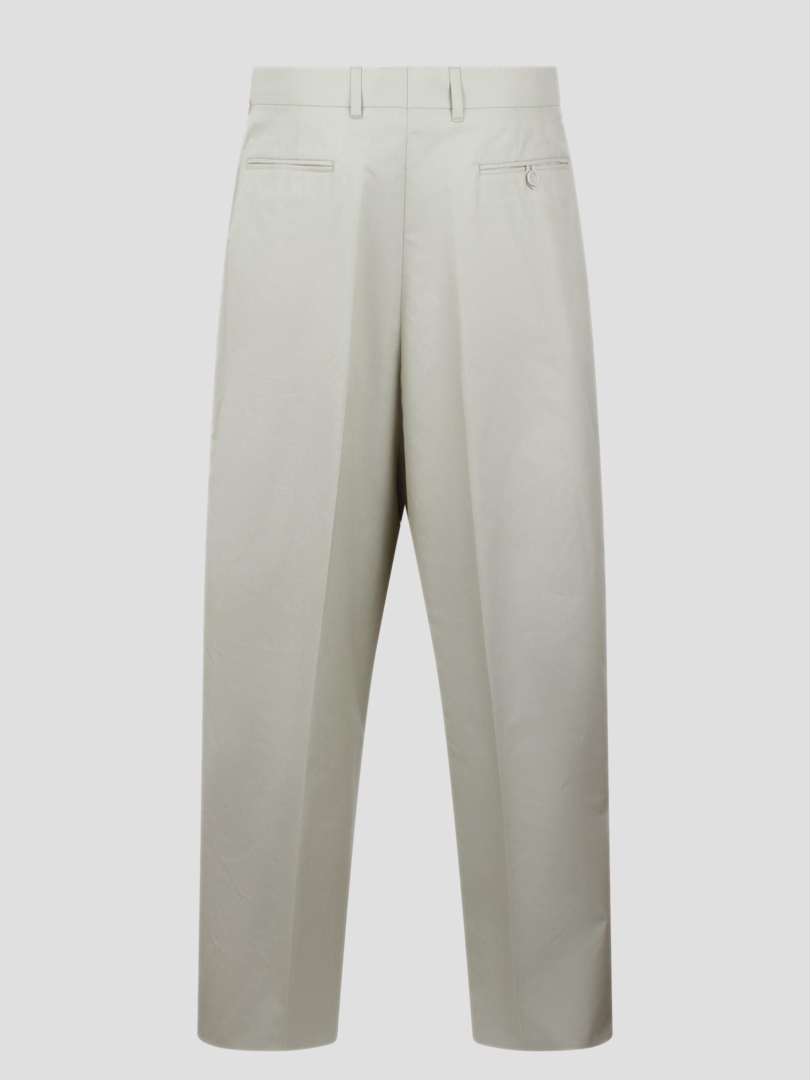 Shop Dior Pleated Pants In Nude & Neutrals