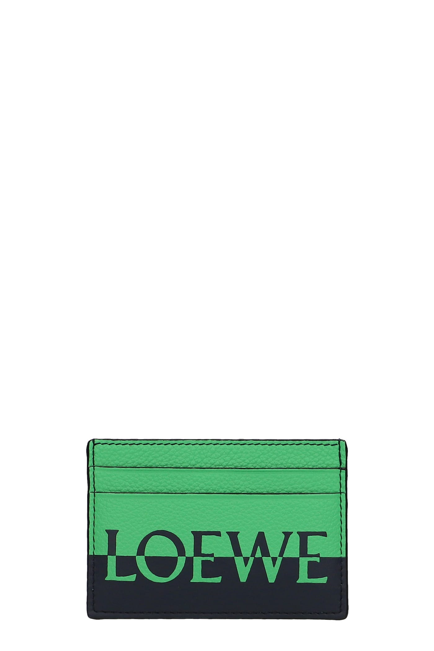 Loewe Wallet In Green Leather