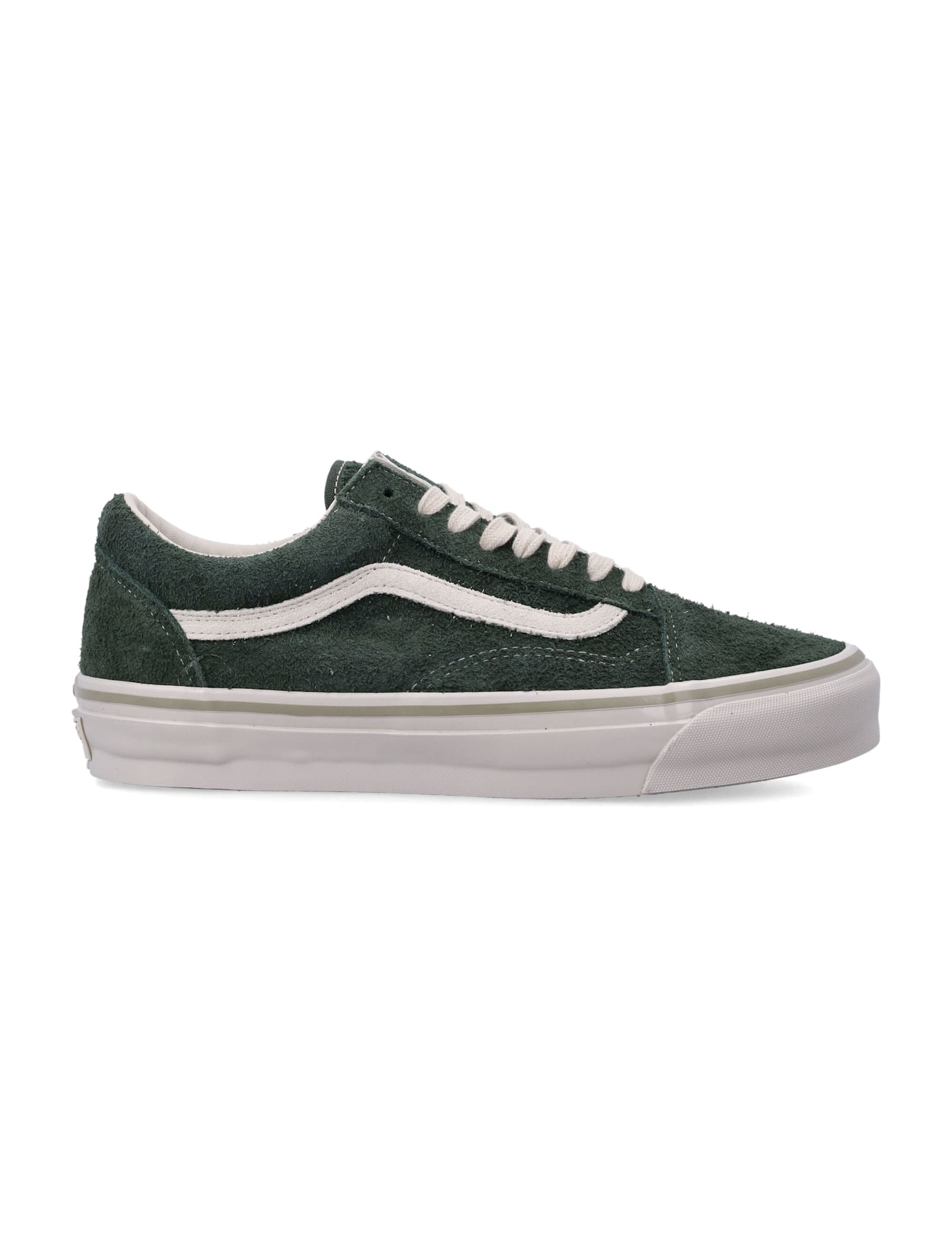 Vans Lx Old Skool Green Suede Sneakers In Green