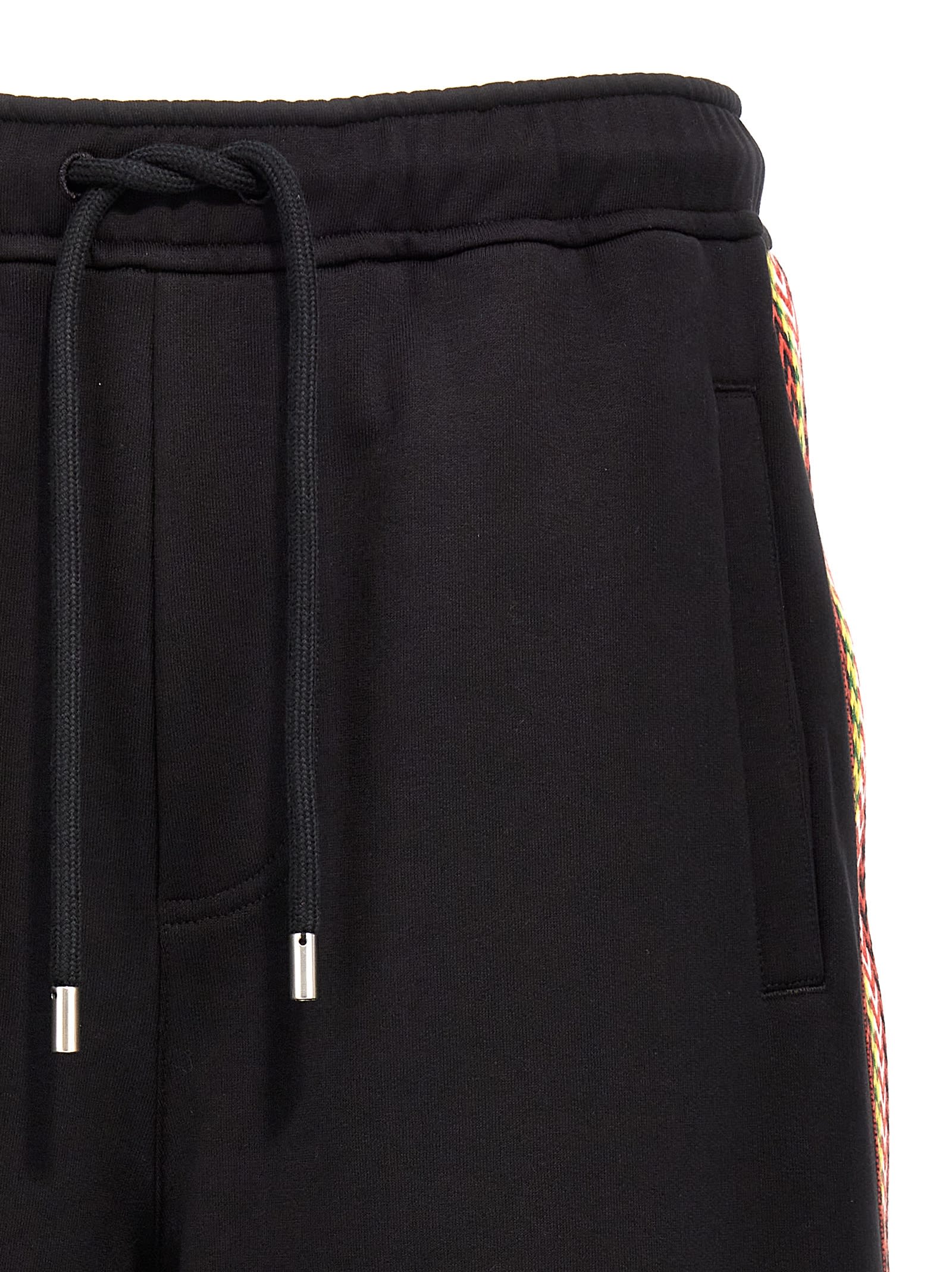 Shop Lanvin Side Curb Bermuda Shorts In Black