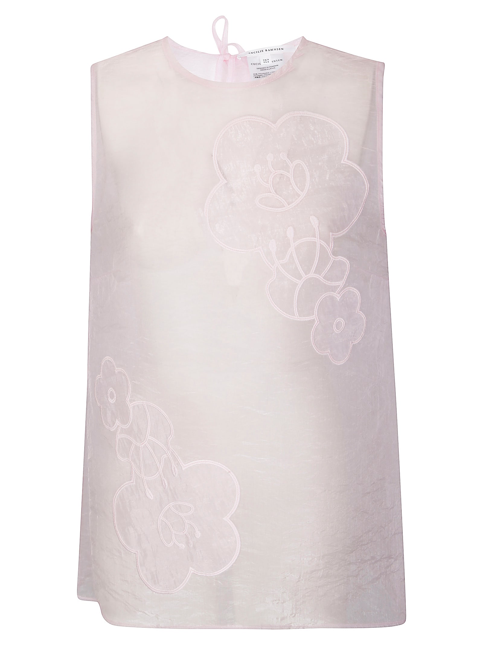 Cecilie Bahnsen Alba Top Liquid Myrtia In Neutral